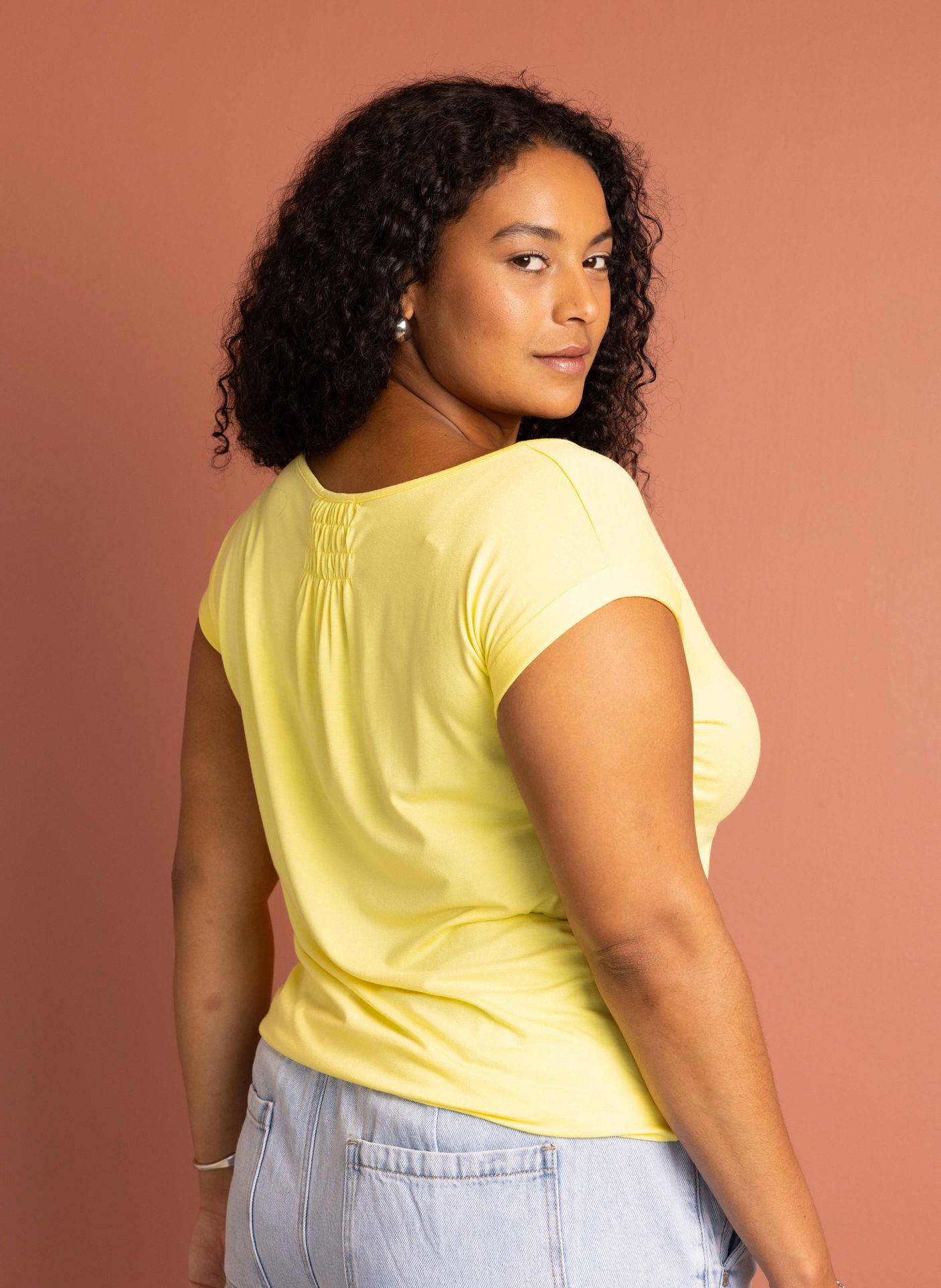 Norah Shirt Marije pastelgeel  pastel yellow 203656-301-38