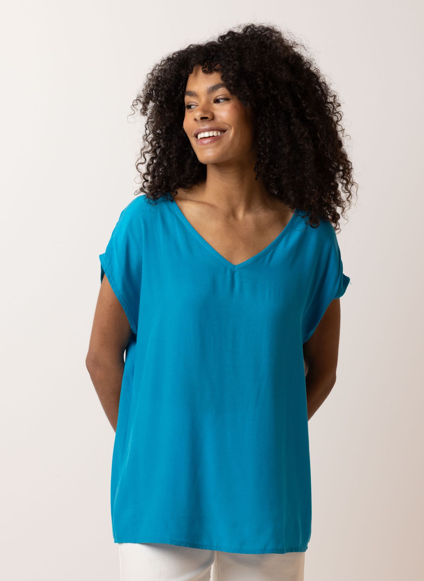 Norah Aquakleurig shirt aqua 209191-476