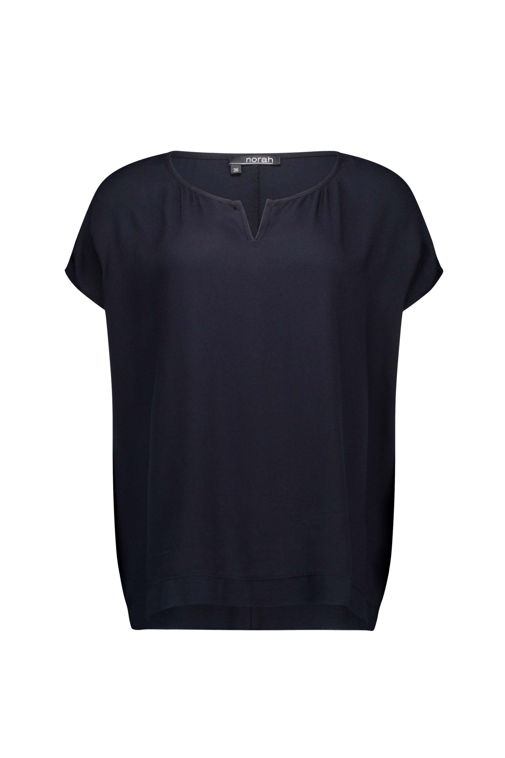 Norah Donkerblauwe blouse met elastische band dark blue 209951-499