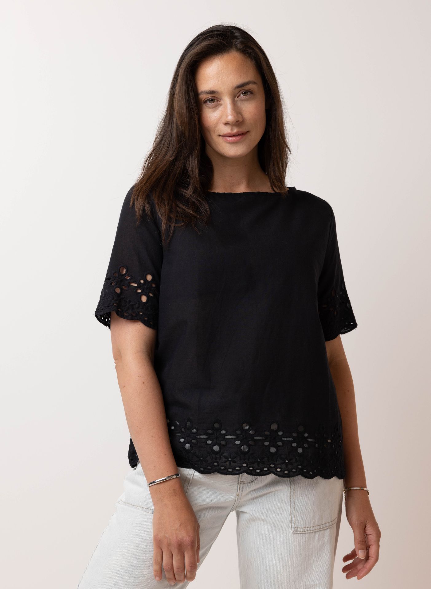 Norah Zwarte blouse black 210005-001