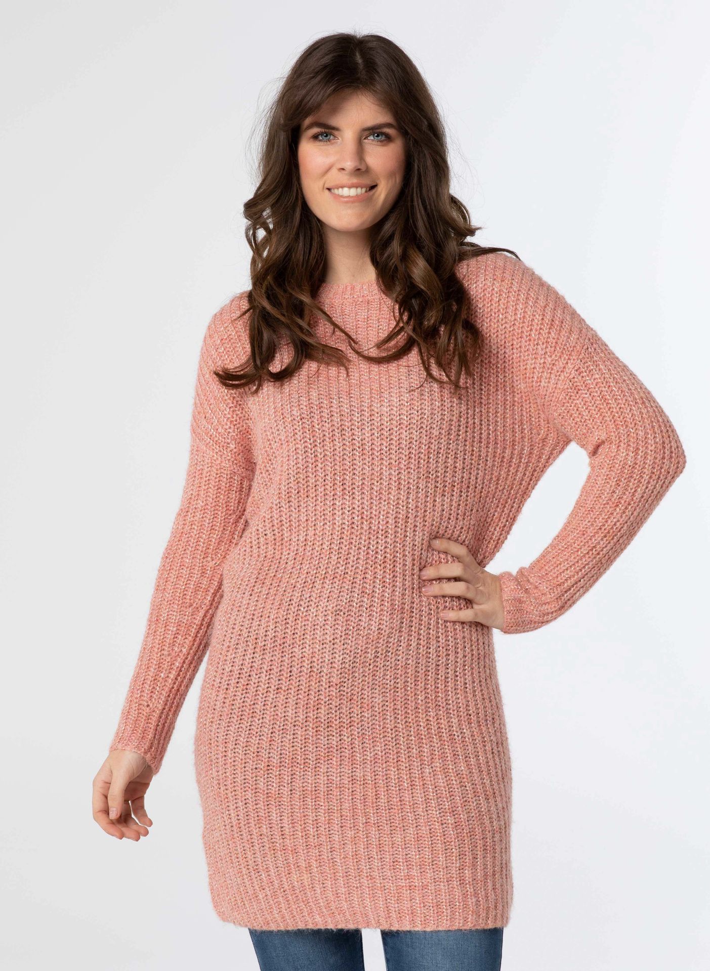 Norah Gebreide jurk roze blush 210585-905