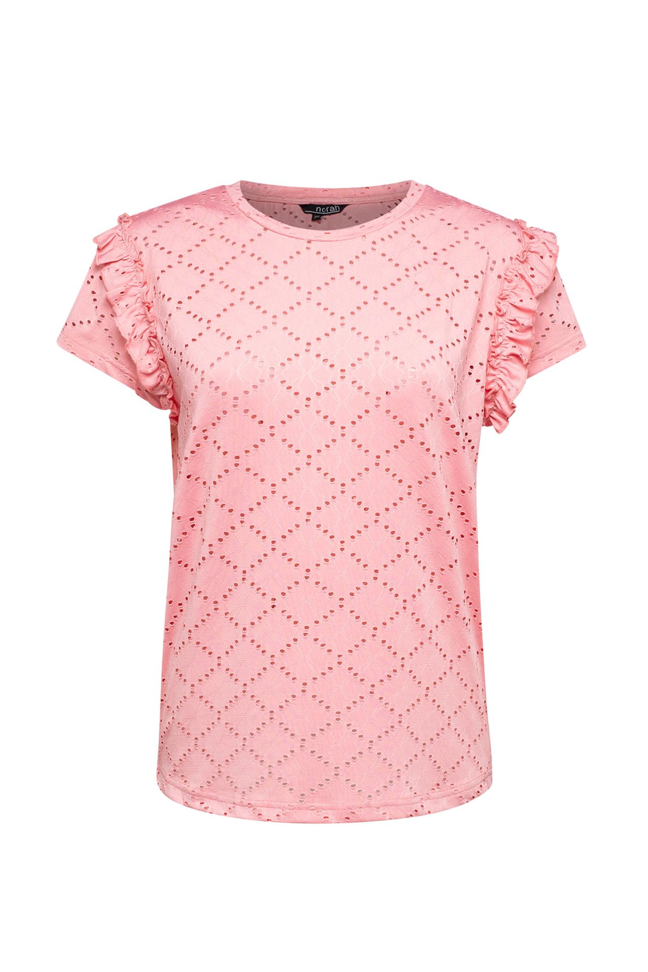Shirt roze opengewerkt