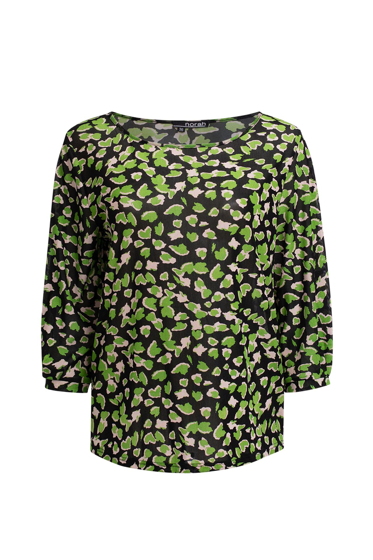 Norah Shirt zwart groen black multicolor 211137-020