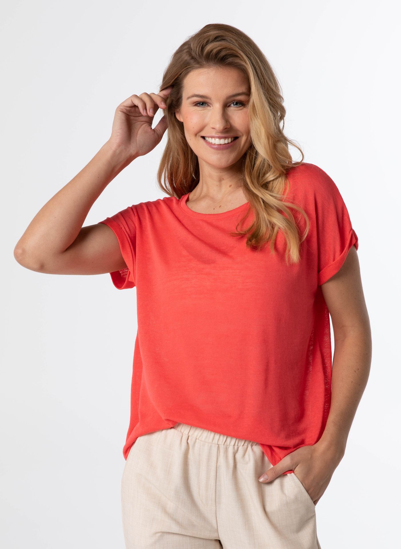 Norah Shirt roze coral 211185-706