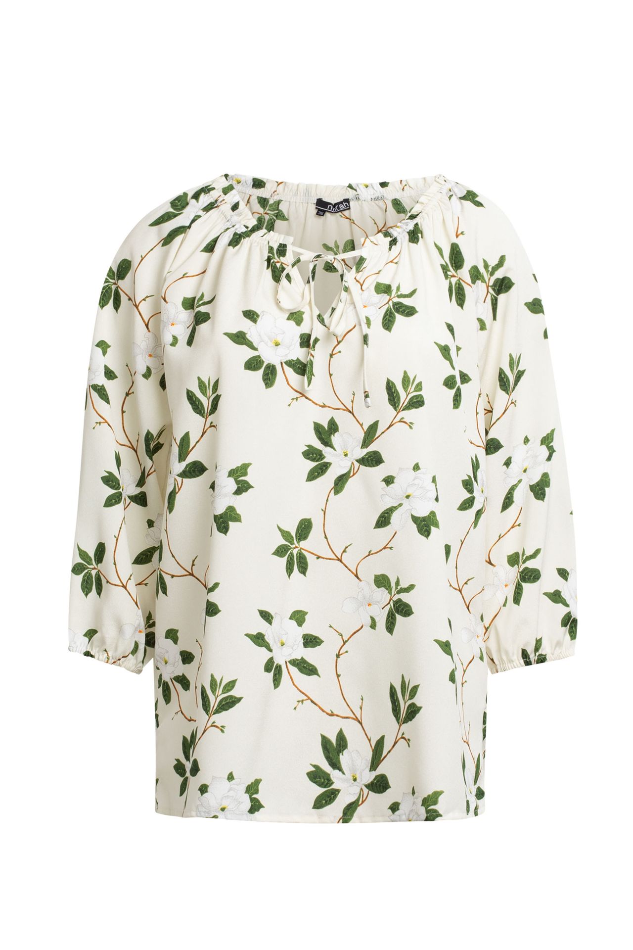 Norah Blouse botanisch ecru/green 211284-175