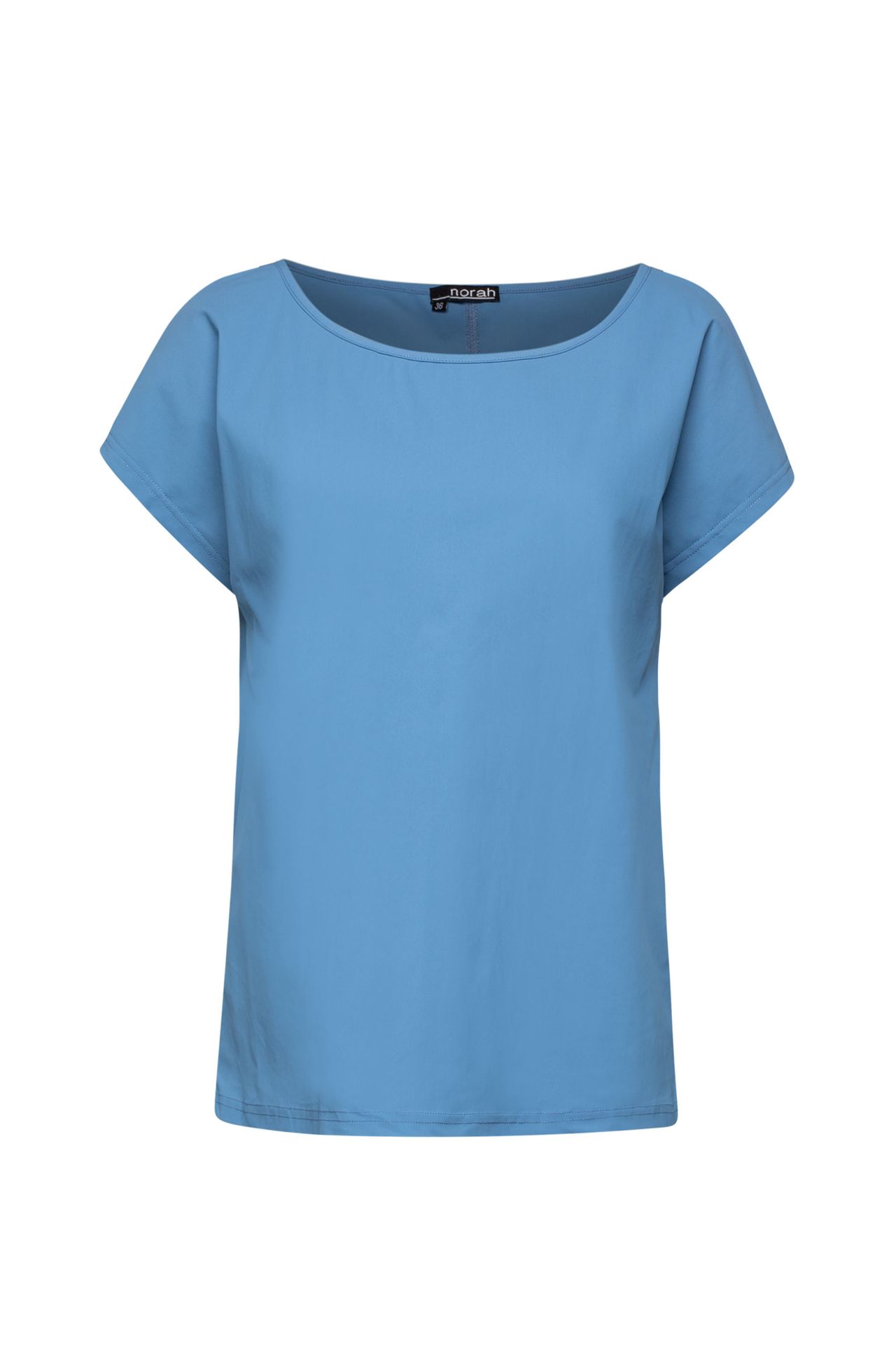 Norah Shirt blauw travelstof denim blue 211418-472