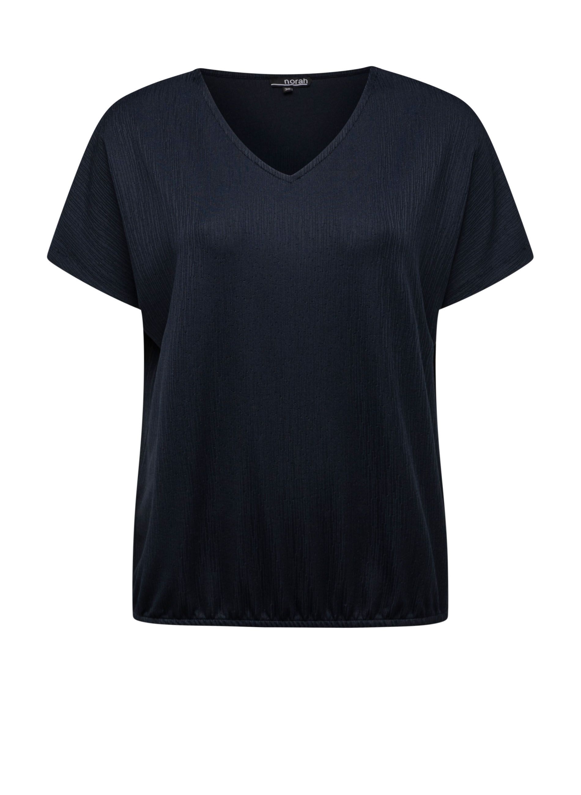 Norah Donkerblauw shirt met structuur navy 211648-492