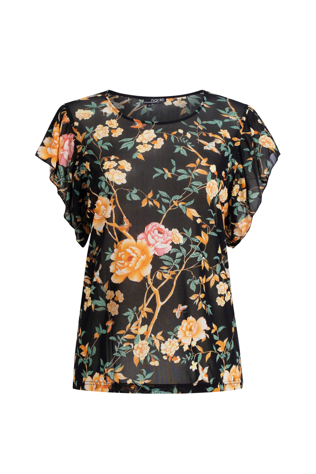 Norah Meerkleurig shirt manderin multicolor 211677-708