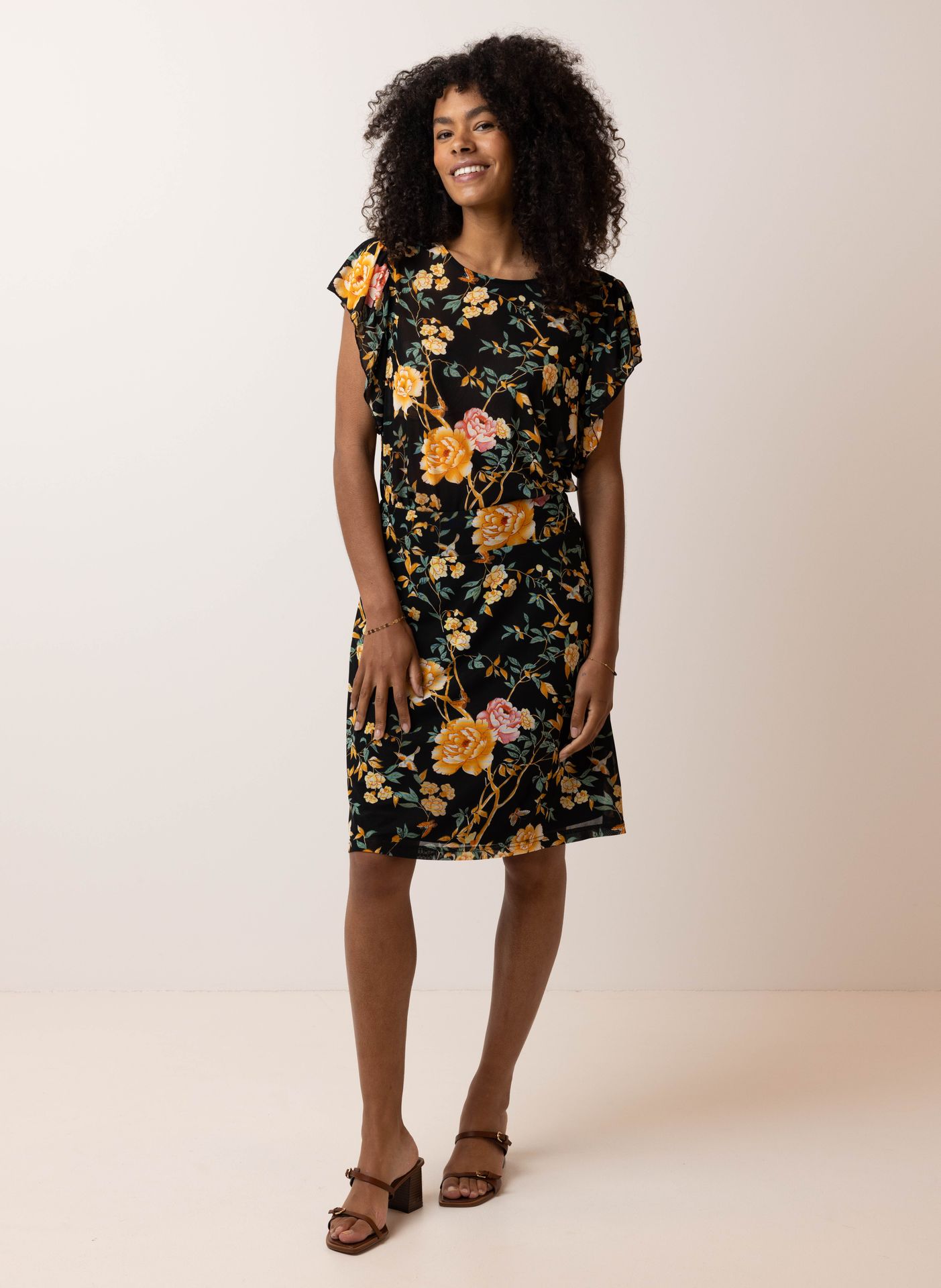 Norah Meerkleurige midi rok manderin multicolor 211678-708