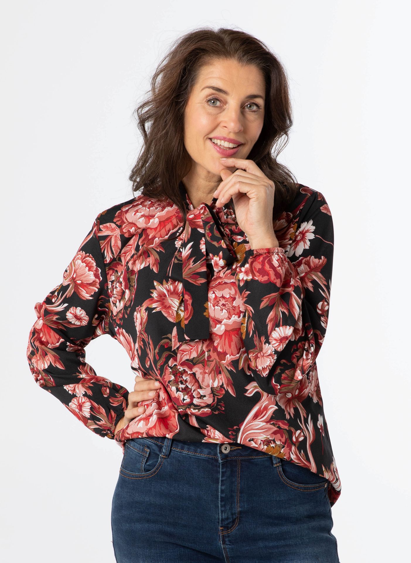 Norah Blouse old pink multicolor 212029-982