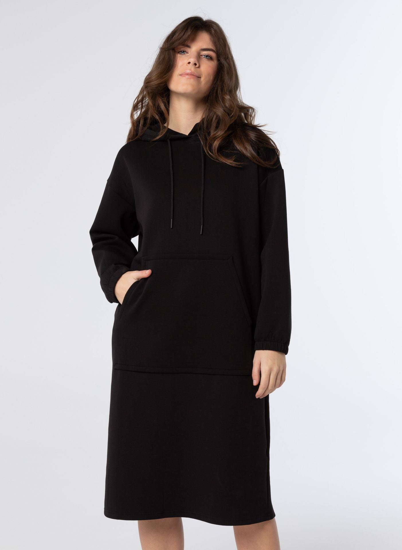 Norah  Jurk zwart hoodie black 212049-001