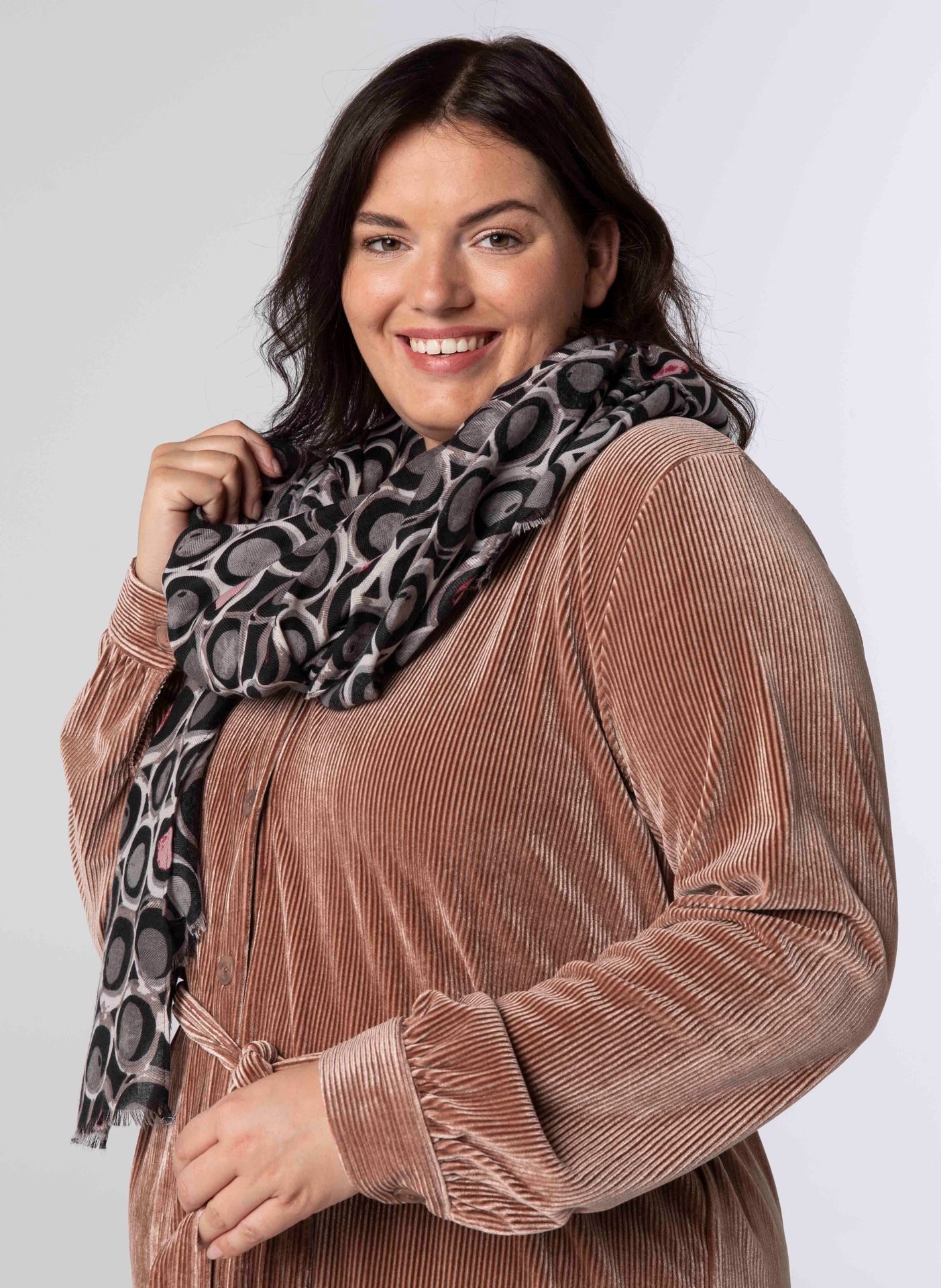 Norah Sjaal zwart meerkleurig black multicolor 212068-020