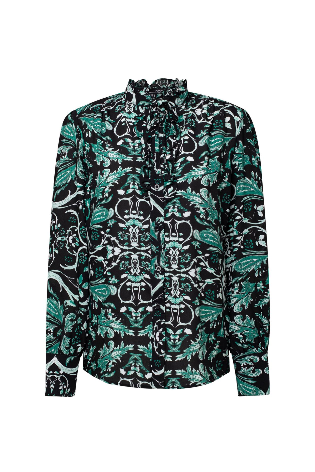 Norah Blouse black/green 212108-035