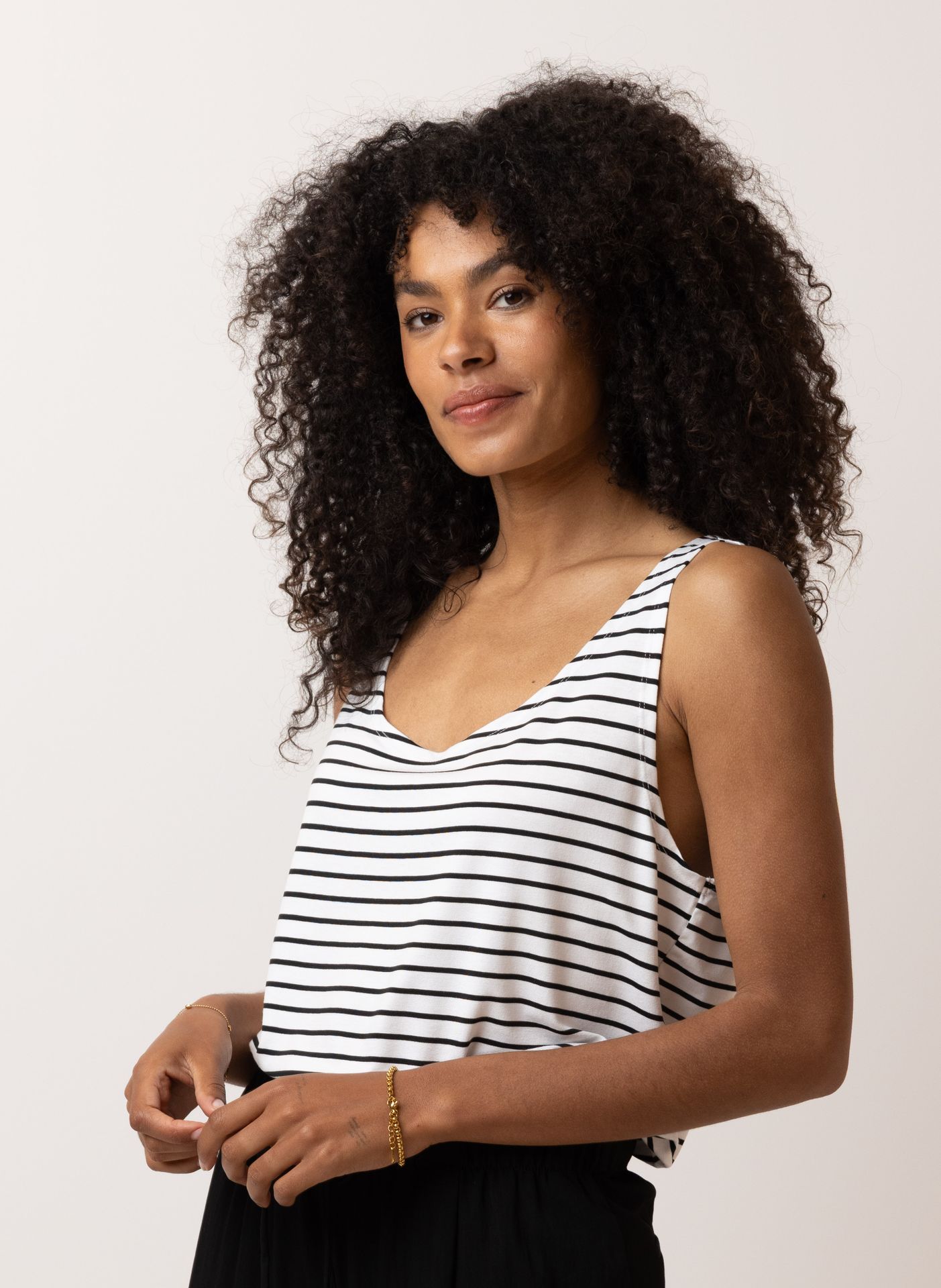 Norah Gestreepte top white/black 212123-131