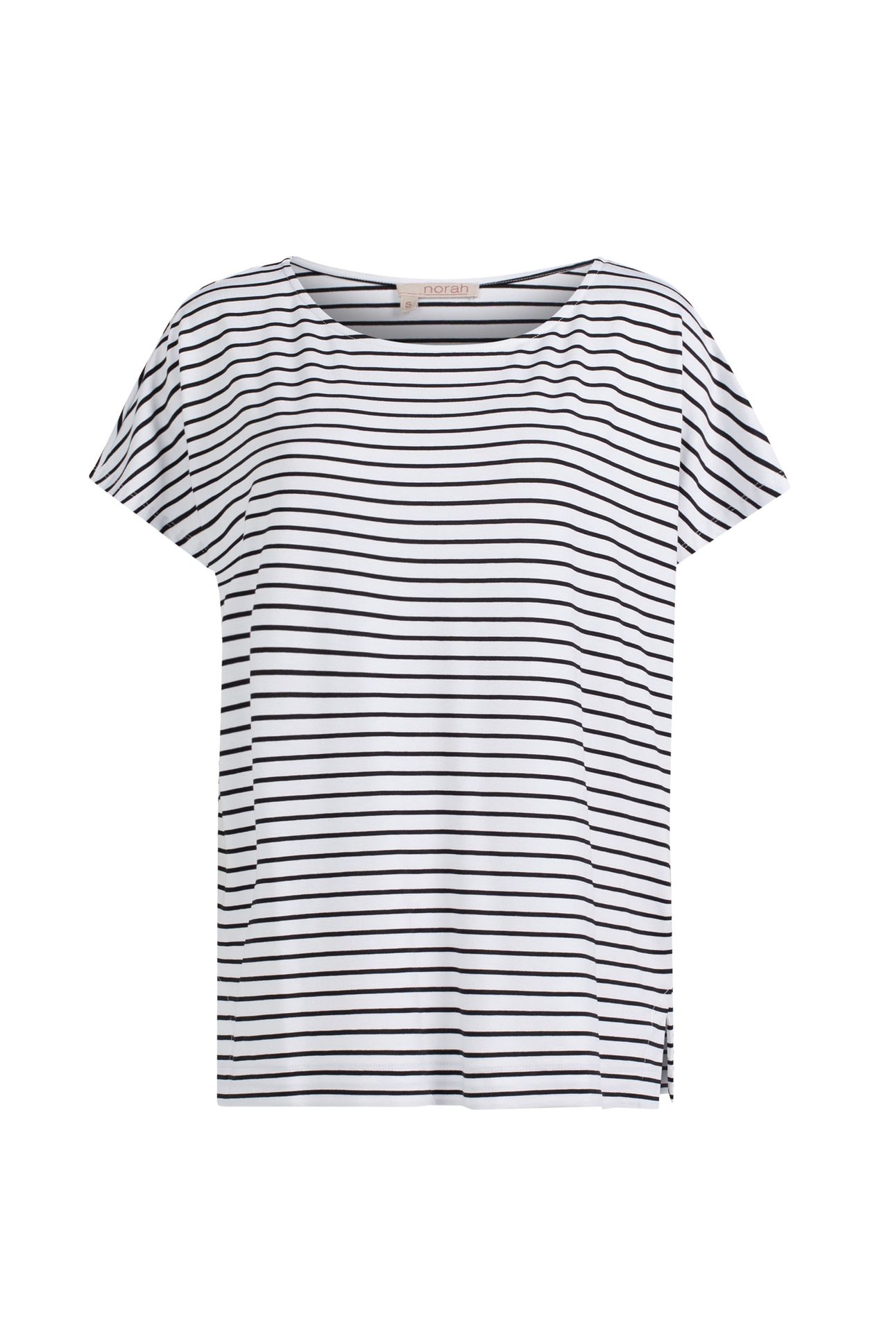 Norah Gestreept shirt   white/black 212124-131