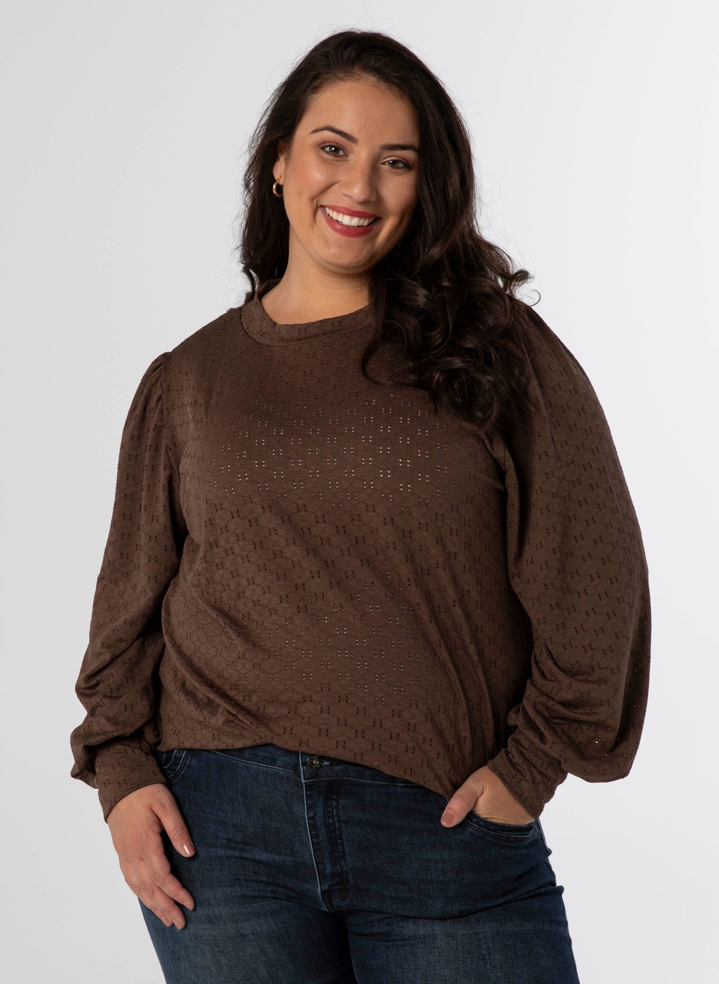 Norah Shirt bruin dark brown 212159-299