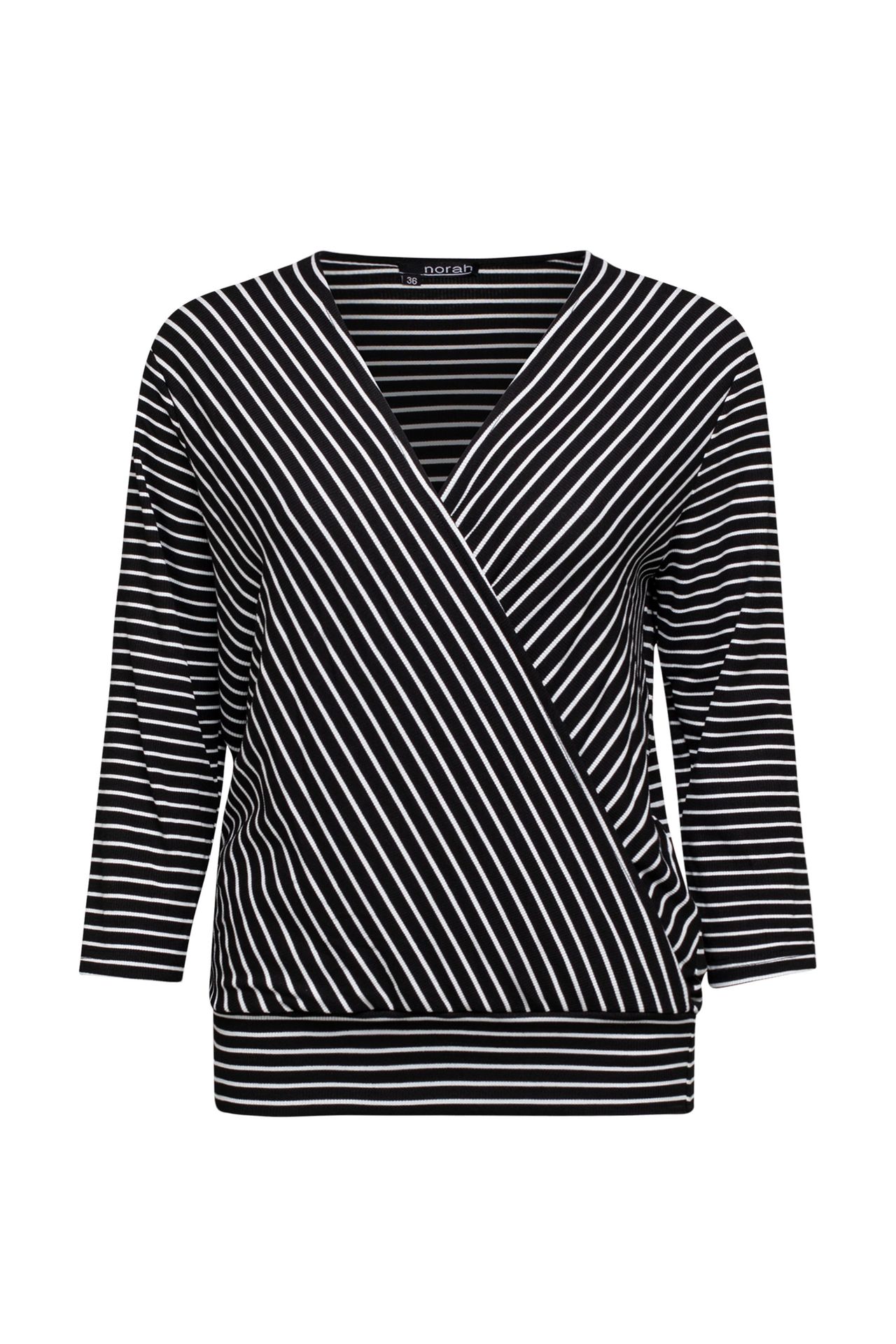 Norah Shirt zwart wit gestreept black/white 212449-031