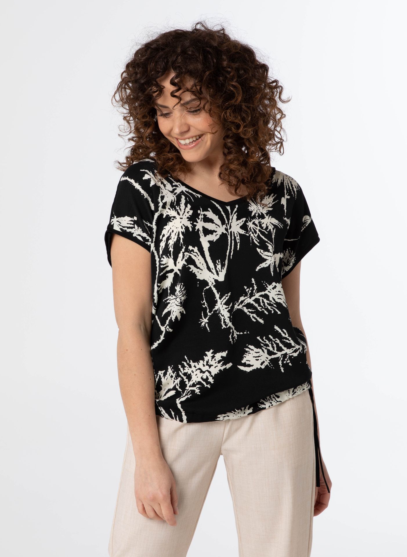 Norah Shirt zwart wit black/white 212549-031