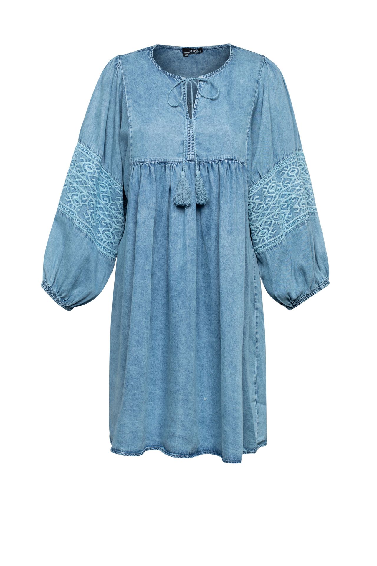 Jurk denim blauw Blauw P-212597-400 Jurk denim blauw Blauw P-212597-400
