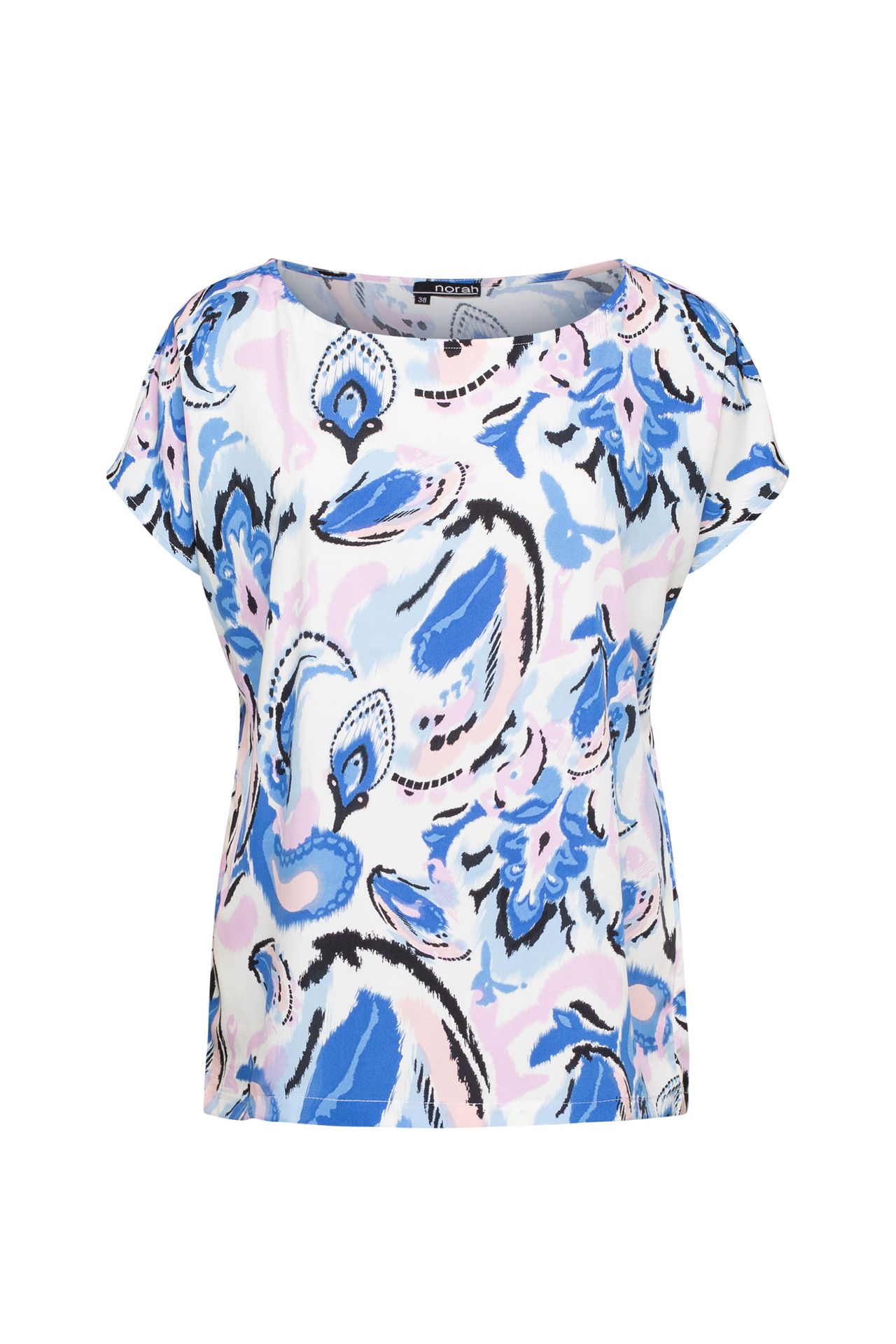 Blouse blauw multi Blauw P-212747-420 Blouse blauw multi Blauw P-212747-420