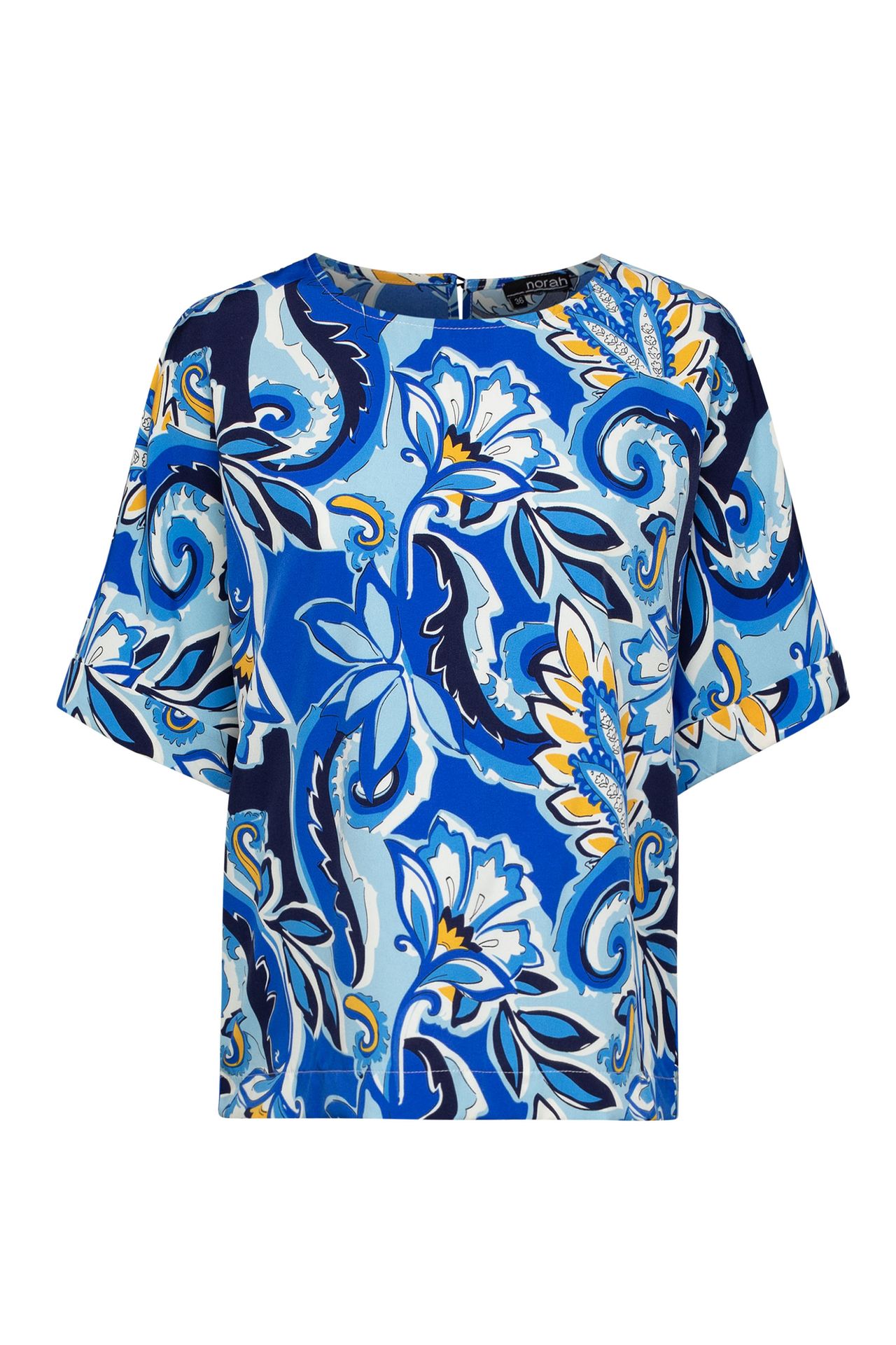 Blouse blauw multi Blauw P-212792-469 Blouse blauw multi Blauw P-212792-469