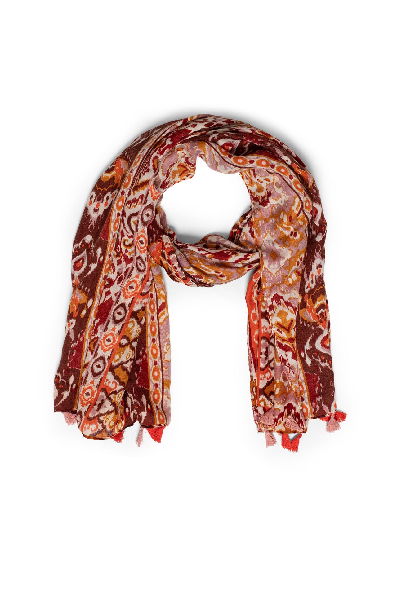  Sjaal oranje multi orange multicolor 212822-720-ONE