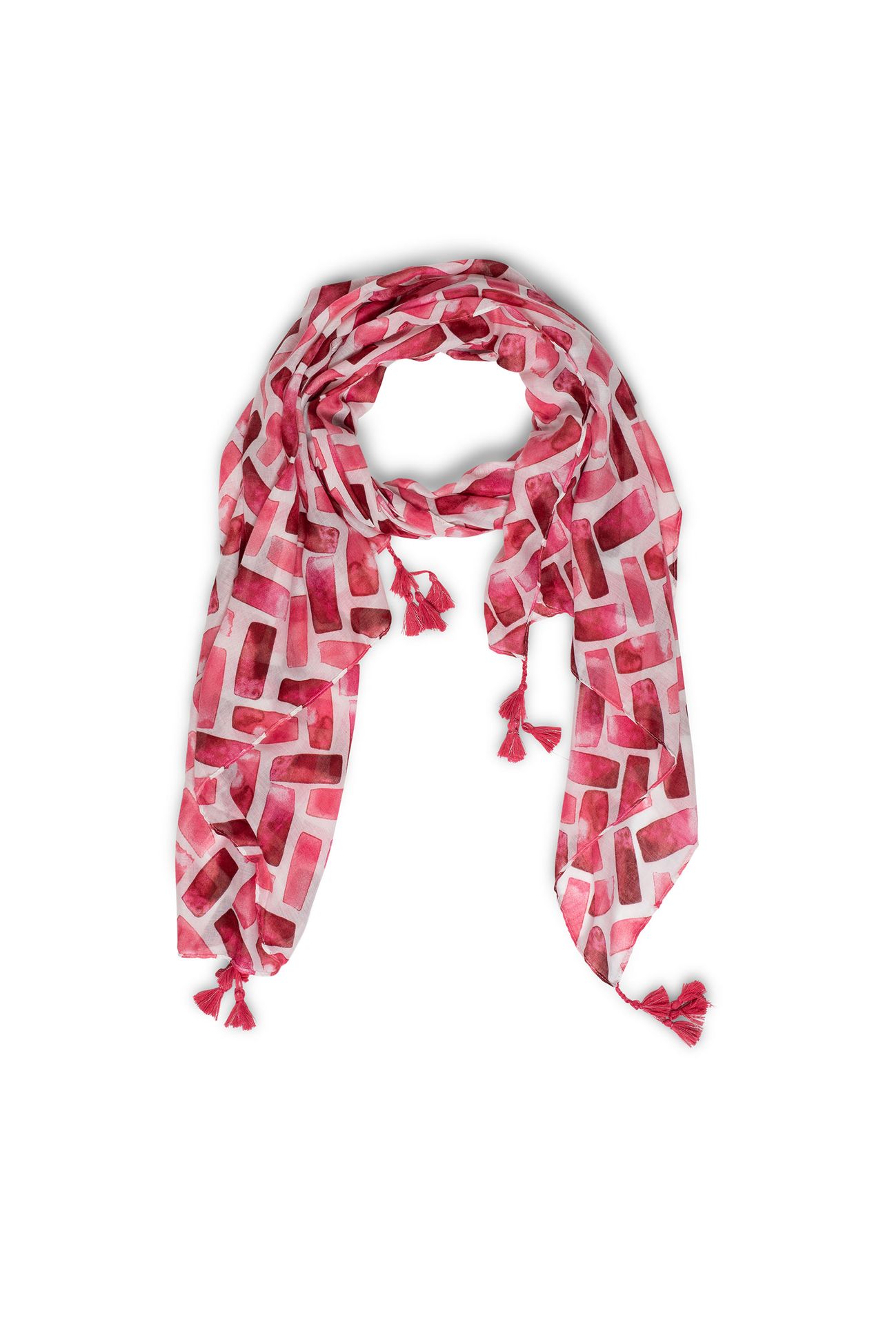 Norah Sjaal roze wit pink/white 212838-931