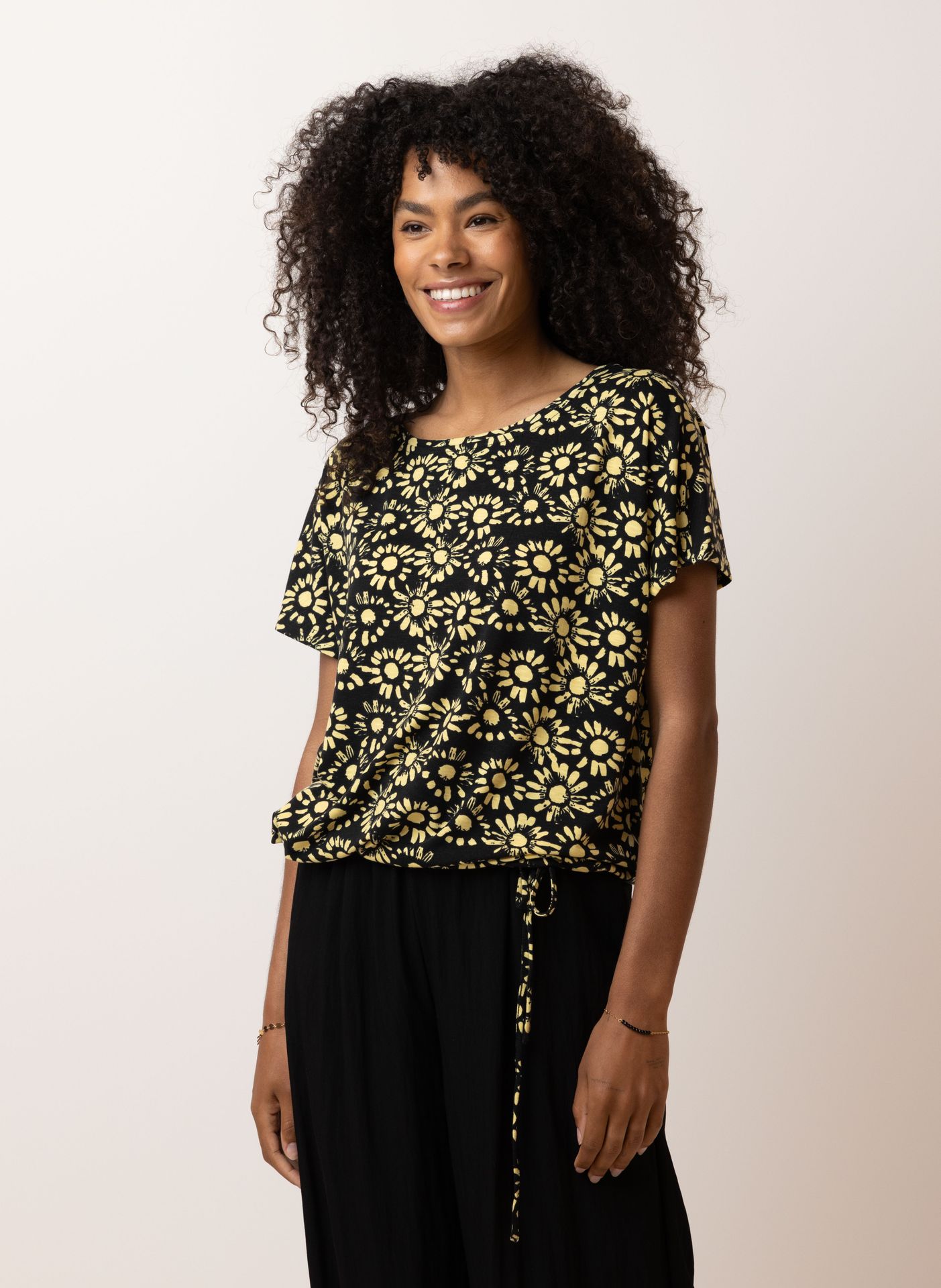 Norah Meerkleurig shirt black/yellow 212853-033
