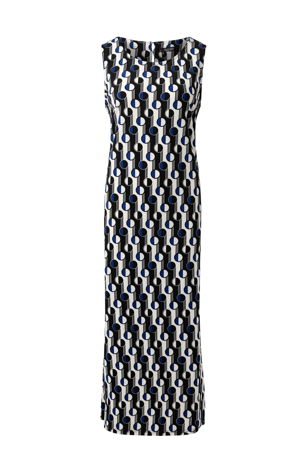 Norah Meerkleurige maxi jurk cobalt multicolor 212869-469-40