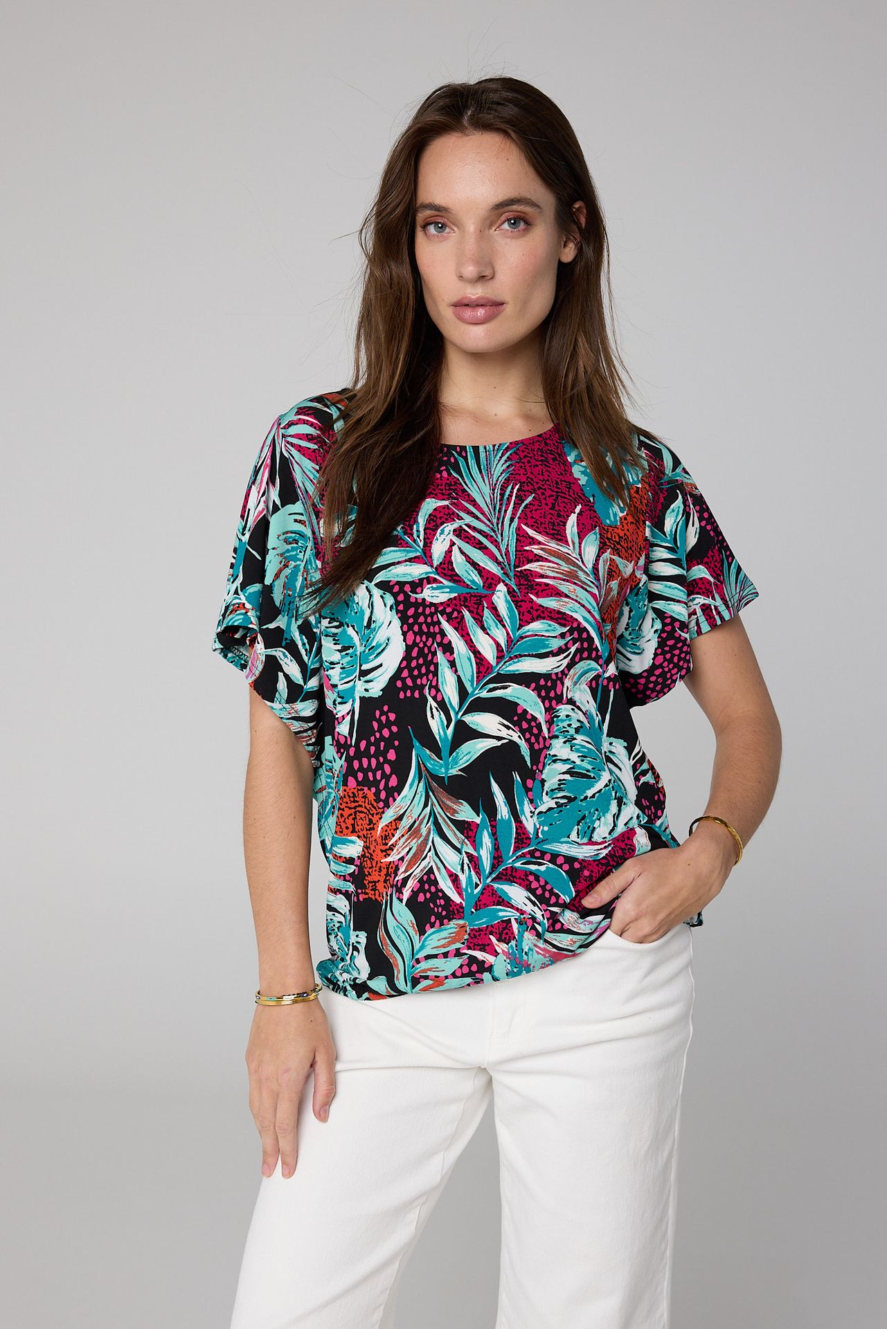 Norah Shirt meerkleurig fuchsia multicolor 212978-957