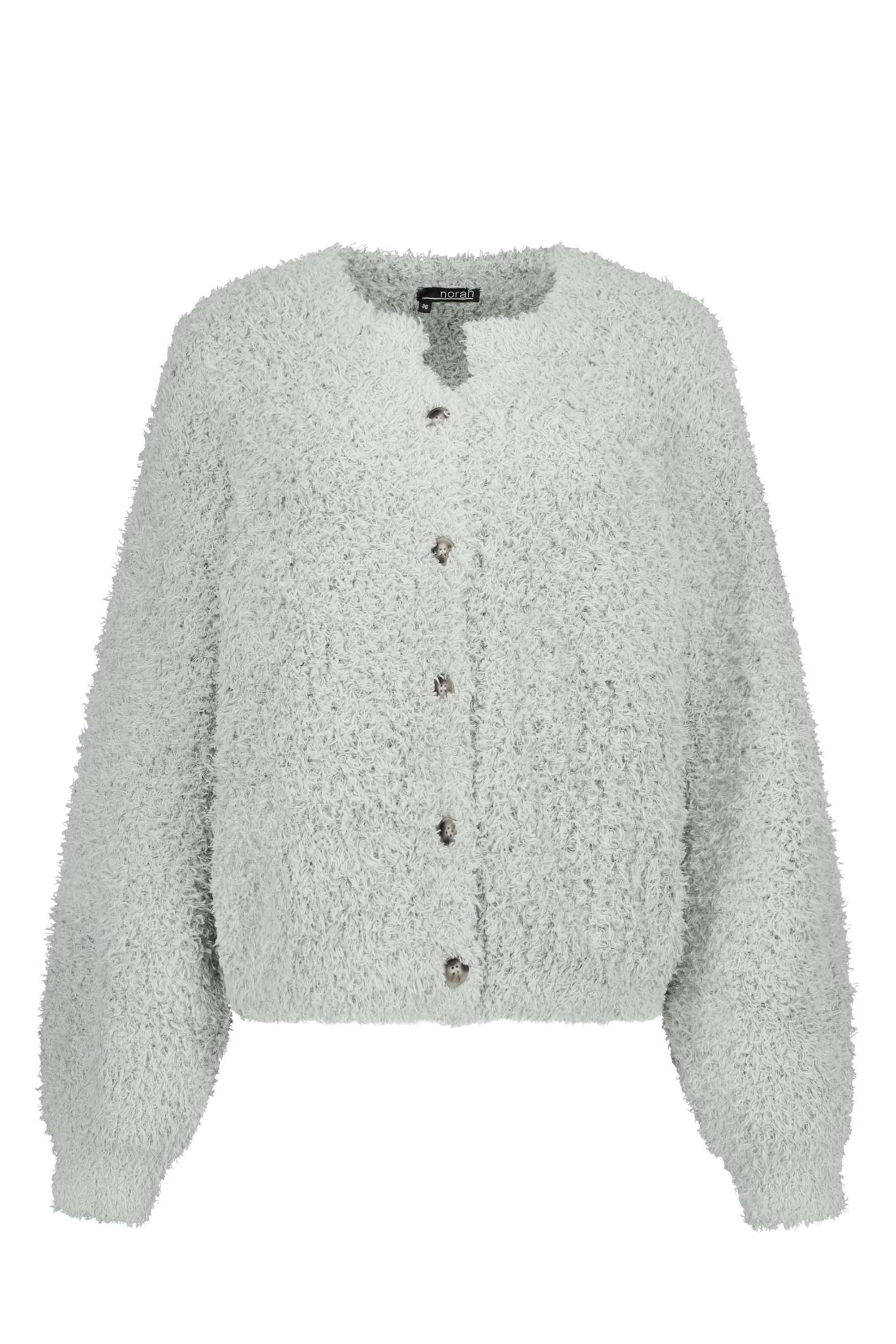 Norah Grijs/groen vest van een zachte stof grey green 213051-053