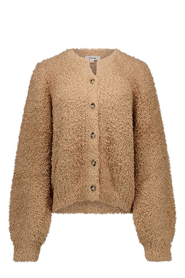 Norah Taupe vest van een zachte stof light taupe 213051-211-34