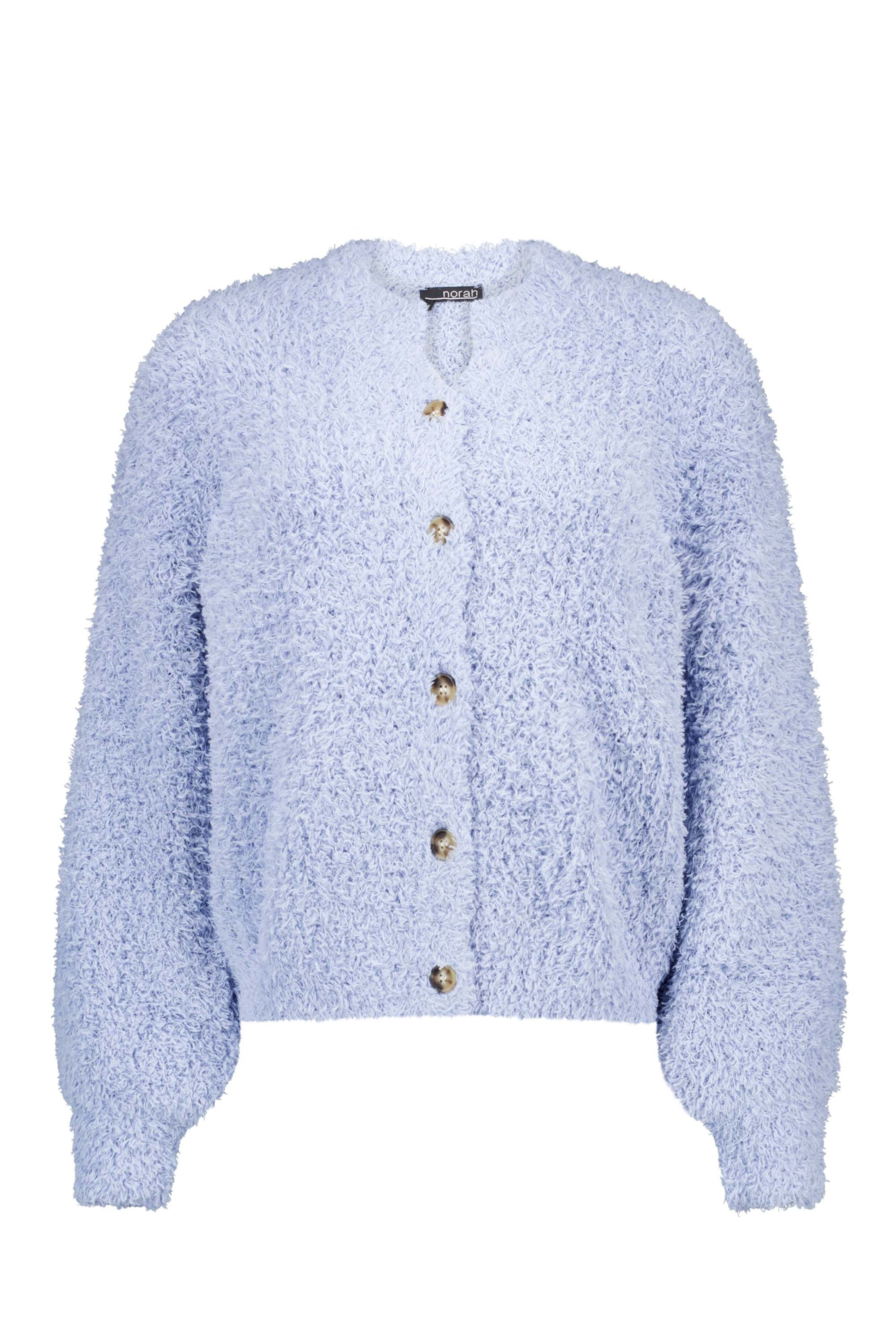 Norah Lichtblauw vest van een zachte stof sky blue 213051-404-46