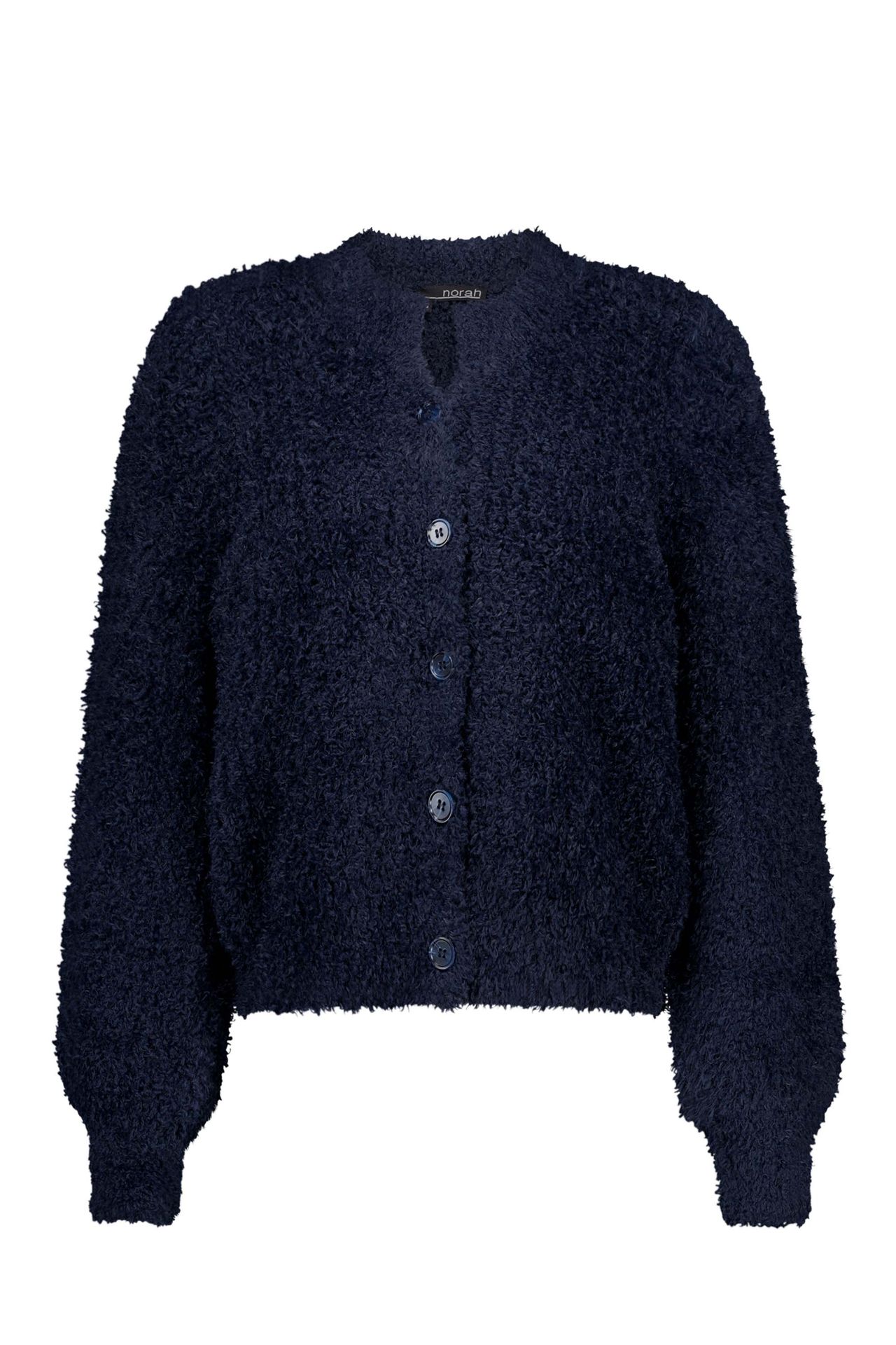 Norah Donkerblauw vest van een zachte stof dark blue 213051-499-34