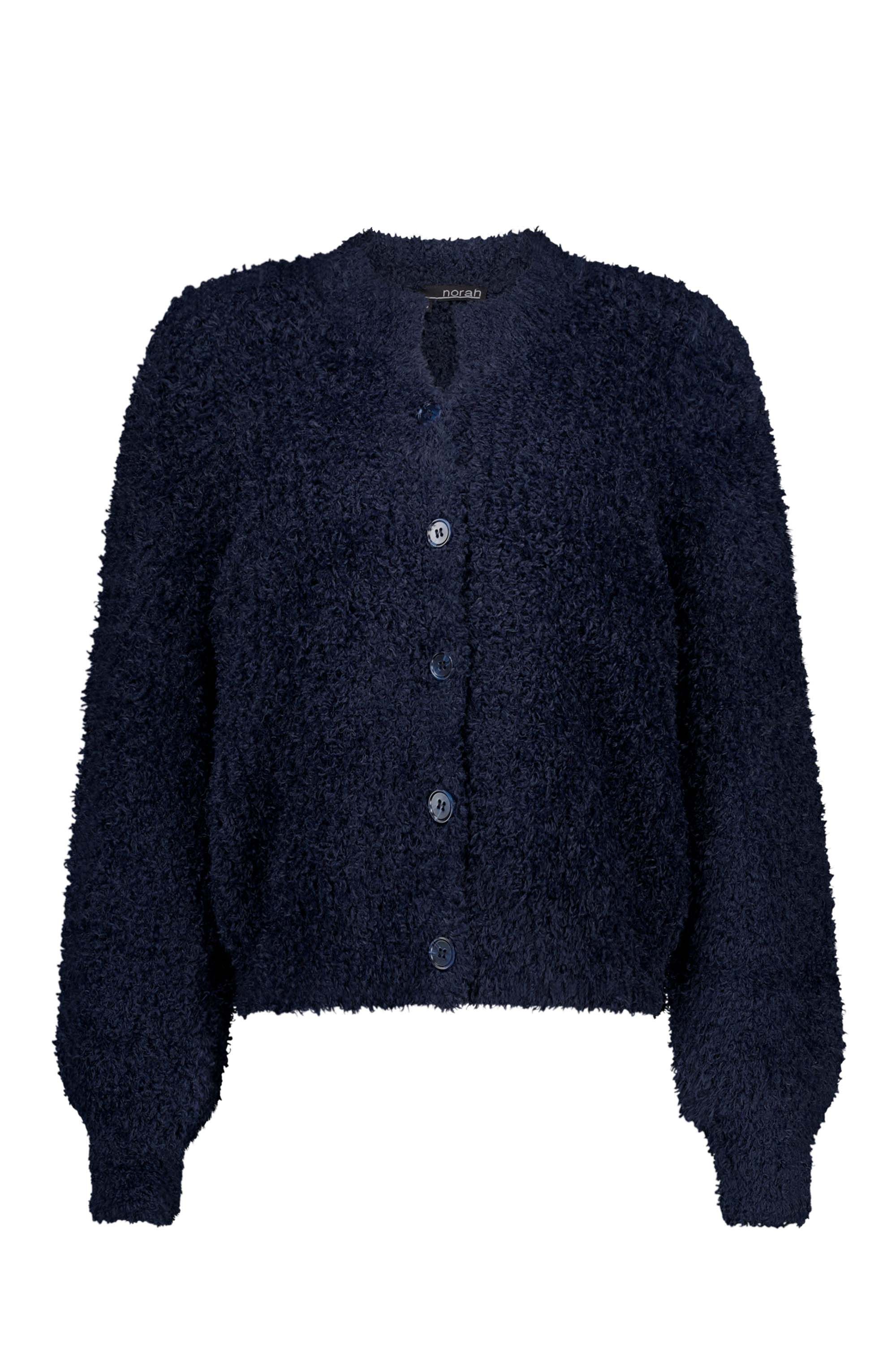 Norah Donkerblauw vest van een zachte stof dark blue 213051-499-38
