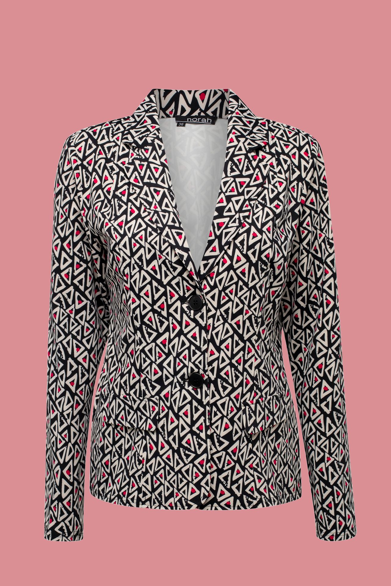  Blazer zwart wit Zwart P-213254-020