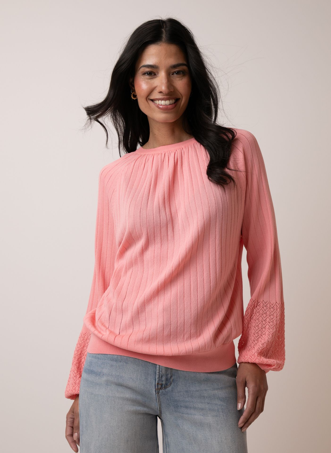 Norah Roze trui bubble pink 213401-924-42