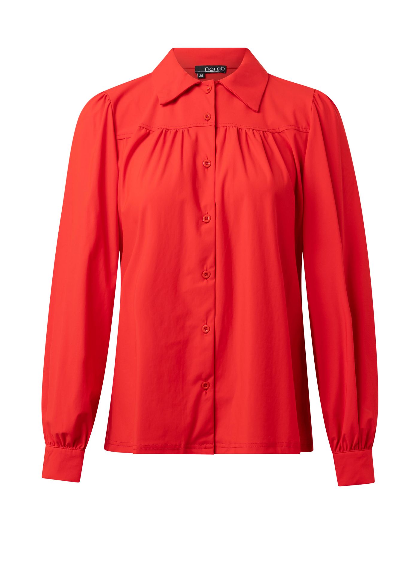 Norah Rode blouse travelstof red 213470-600