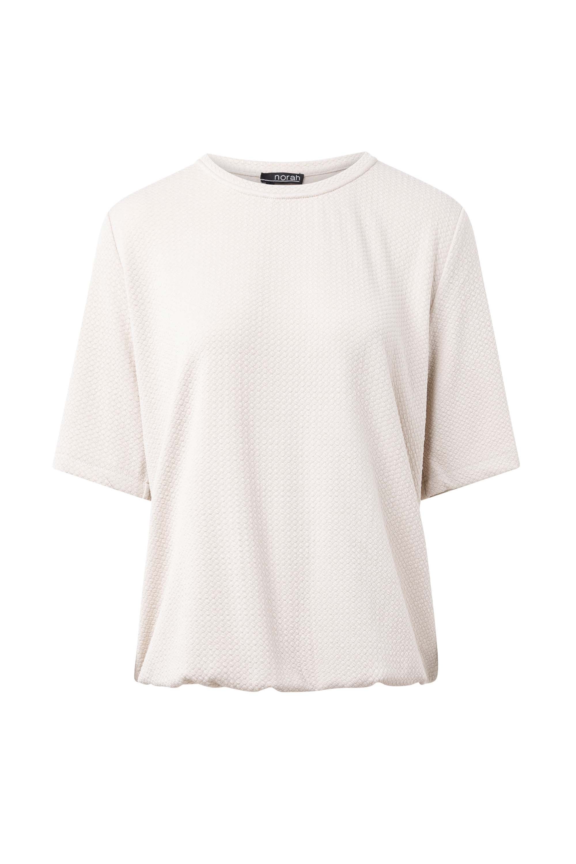 Norah Licht zandkleurig shirt met structuur light sand 213495-111