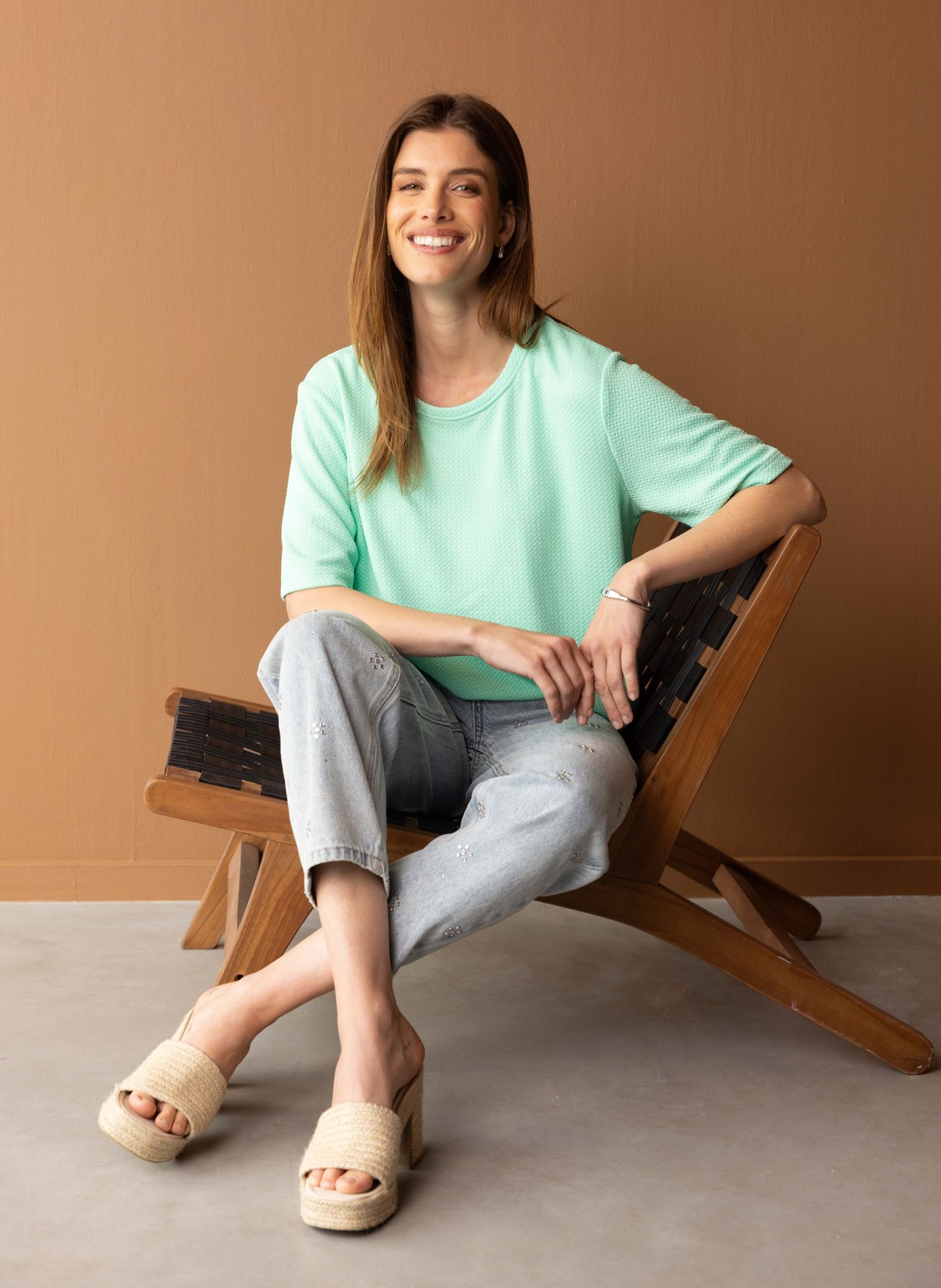 Mintkleurig shirt