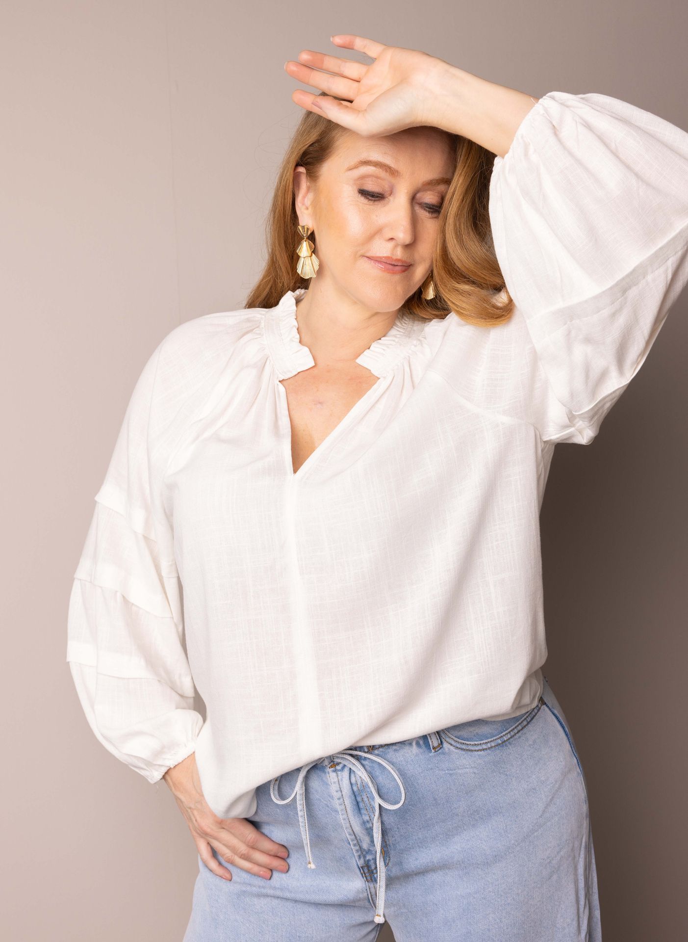 Off-white blouse