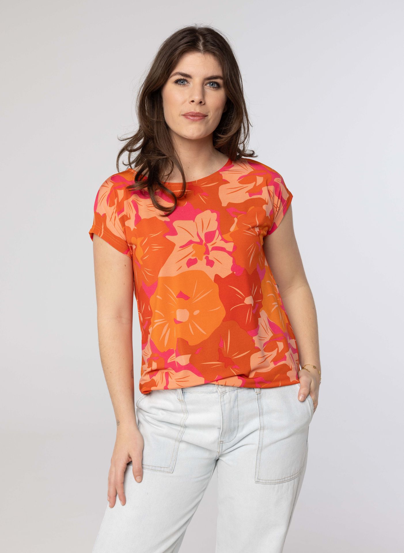 Norah Oranje shirt orange/pink 213616-739