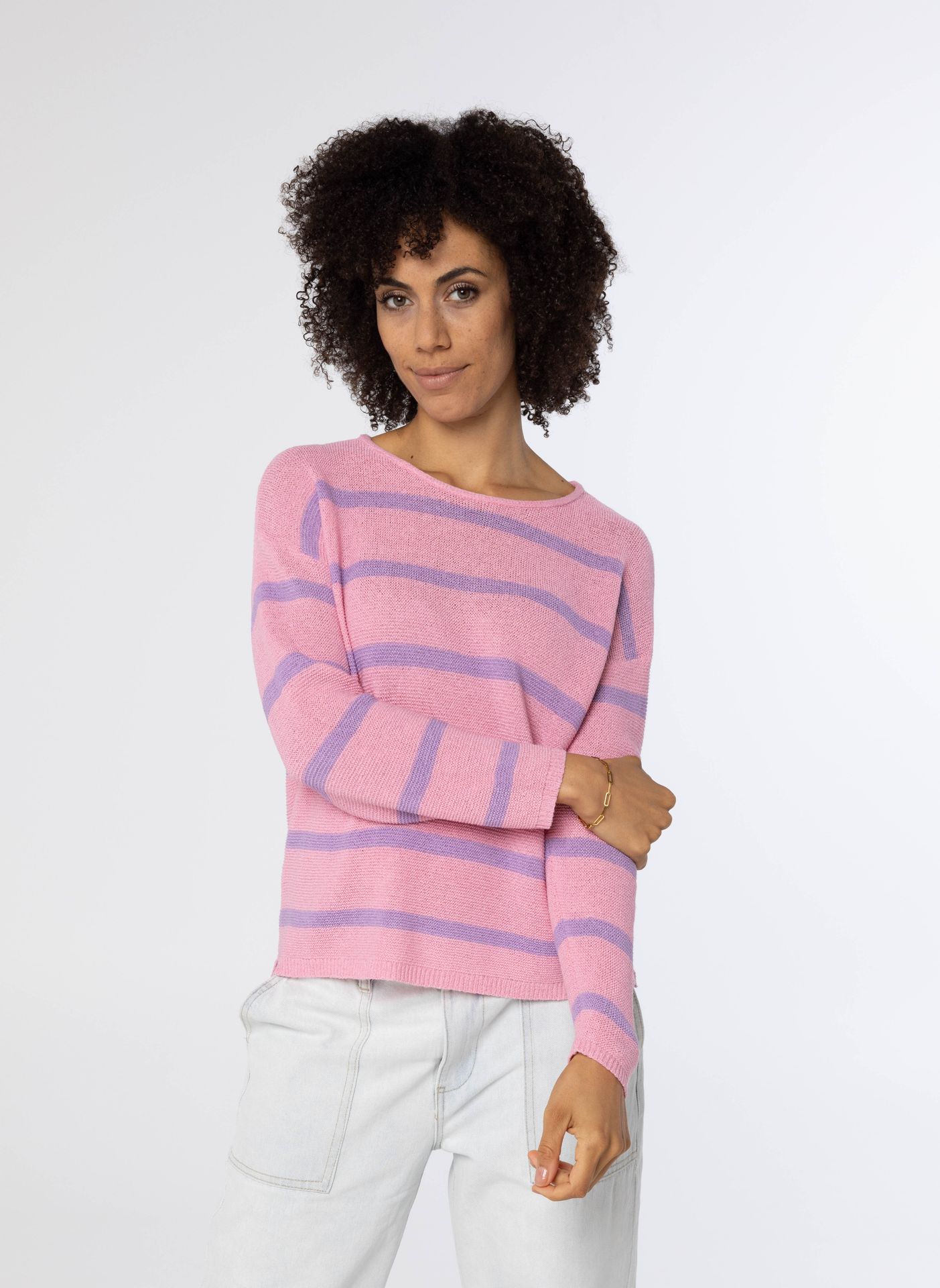 Norah Roze gebreide shirt pink 213713-900