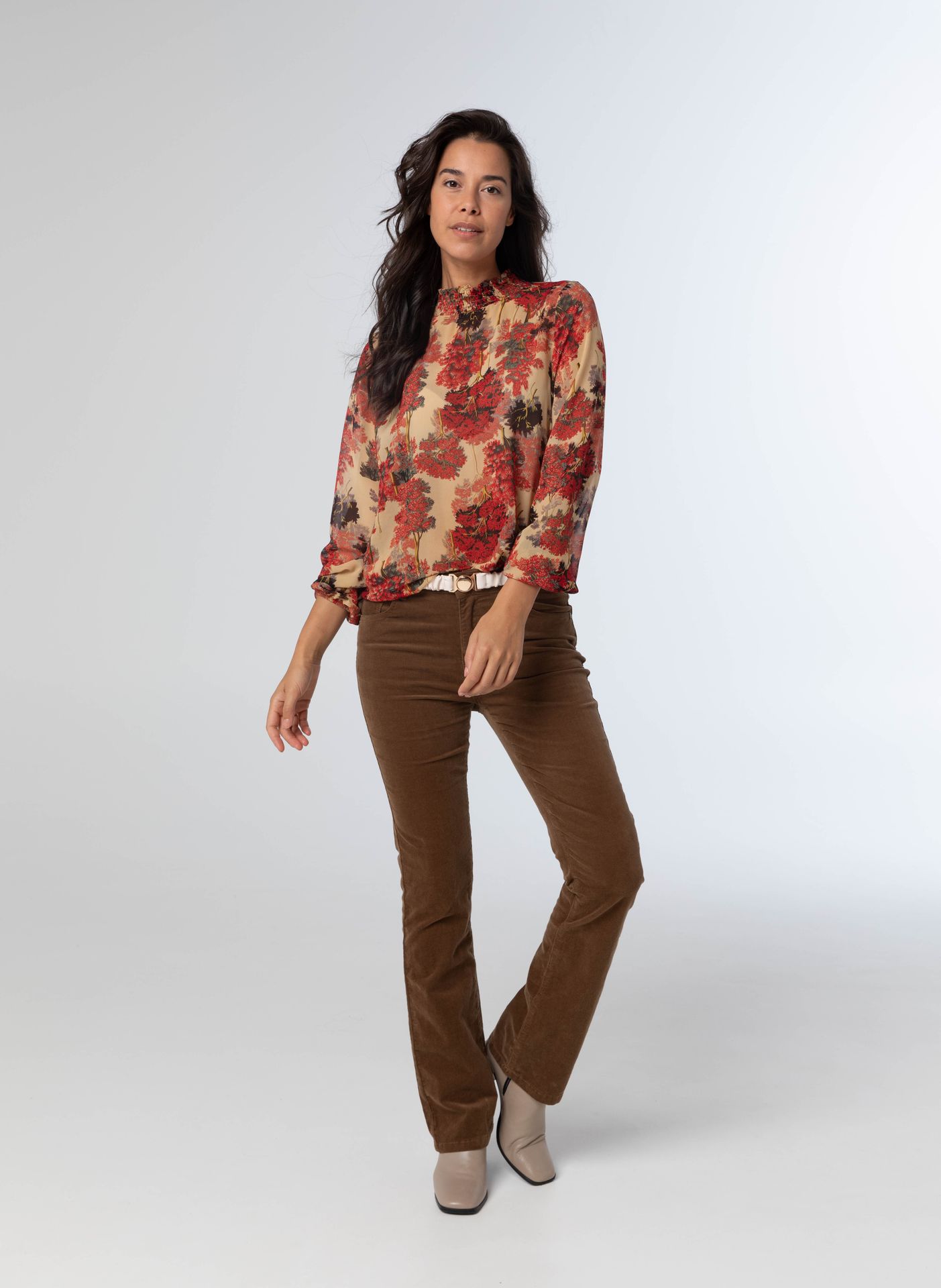 Norah Blouse botanisch cerise multicolor 213728-956