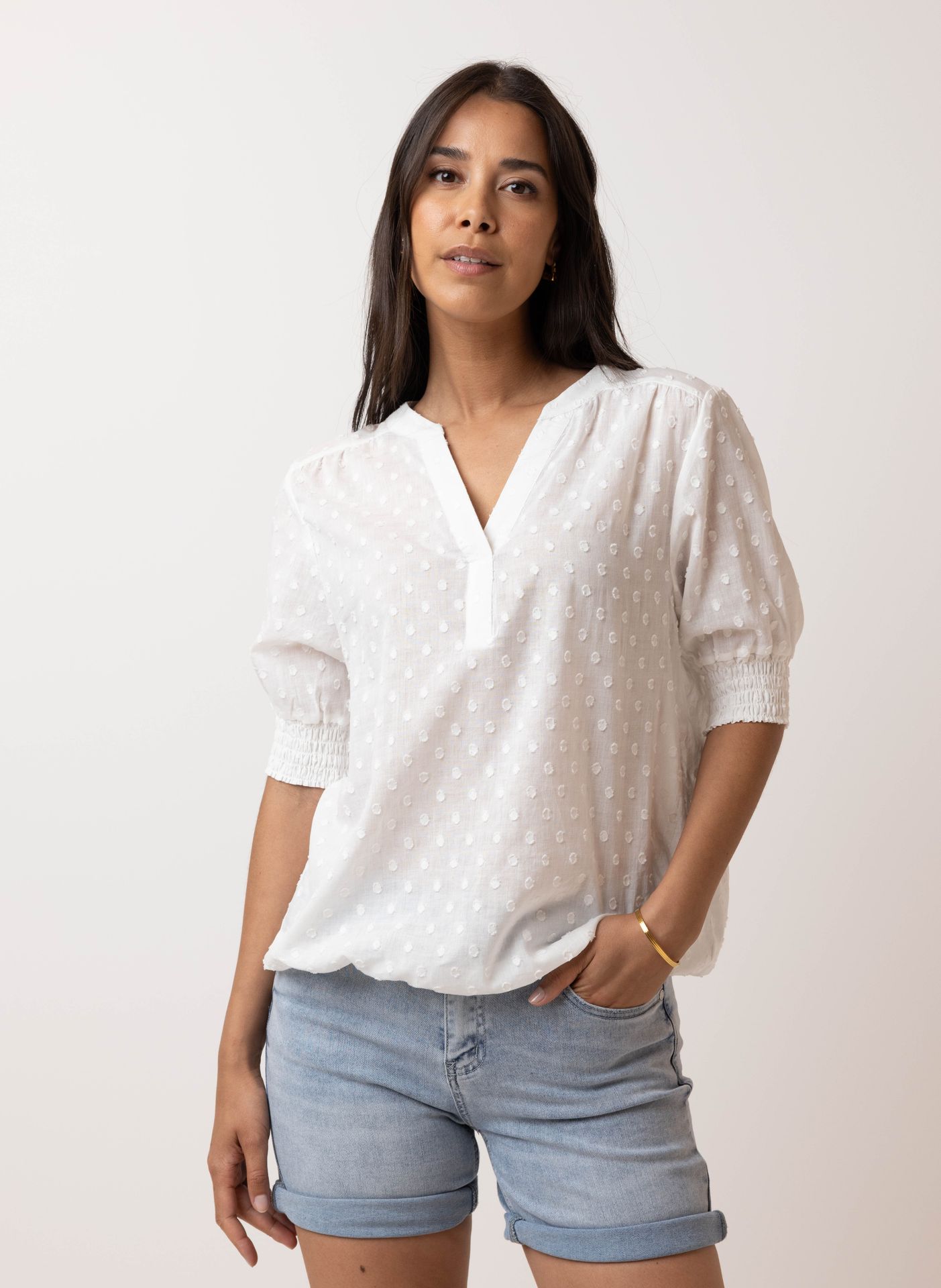 Norah Witte blouse white 213734-100