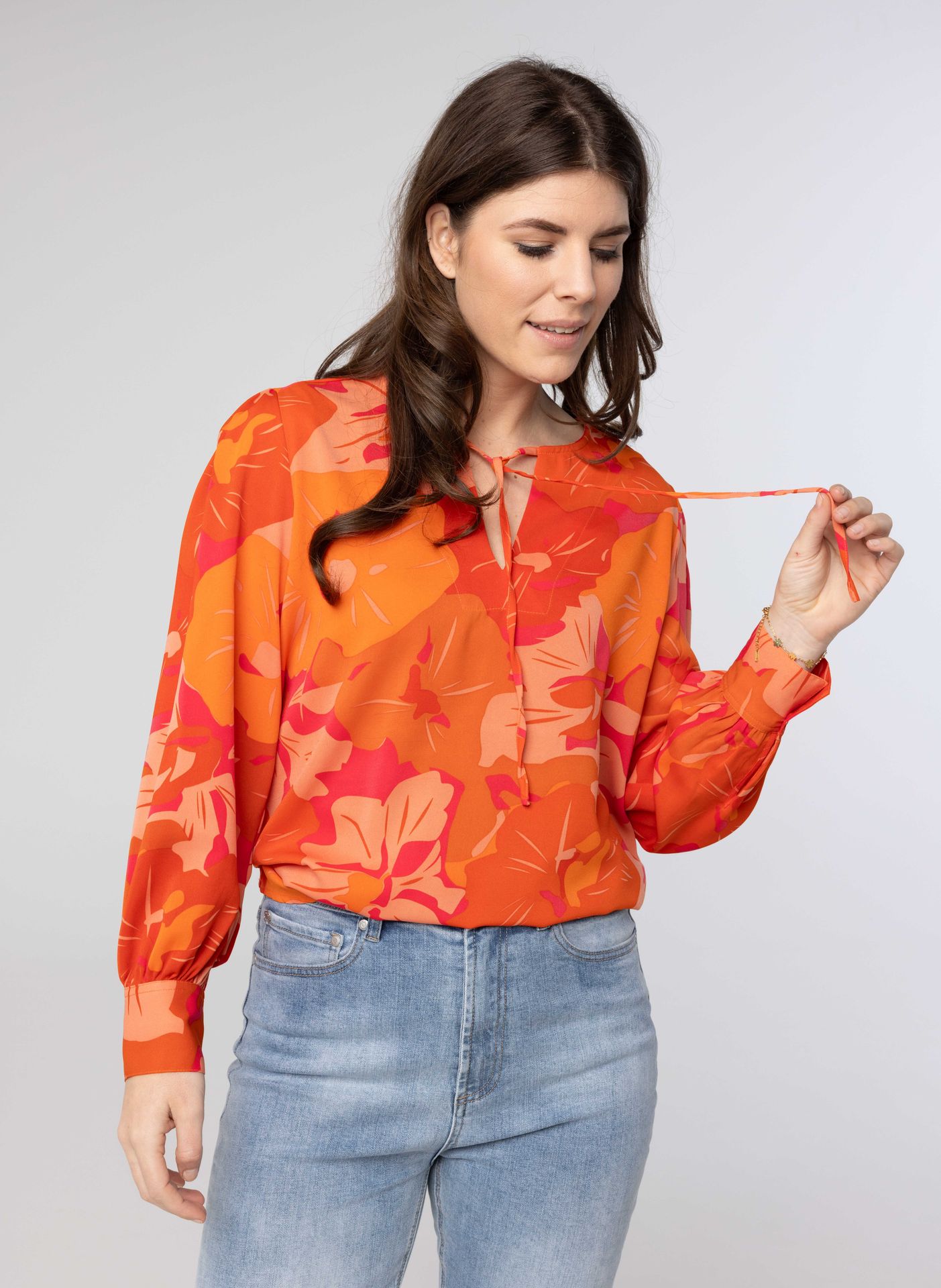 Norah Oranje blouse orange/pink 213735-739