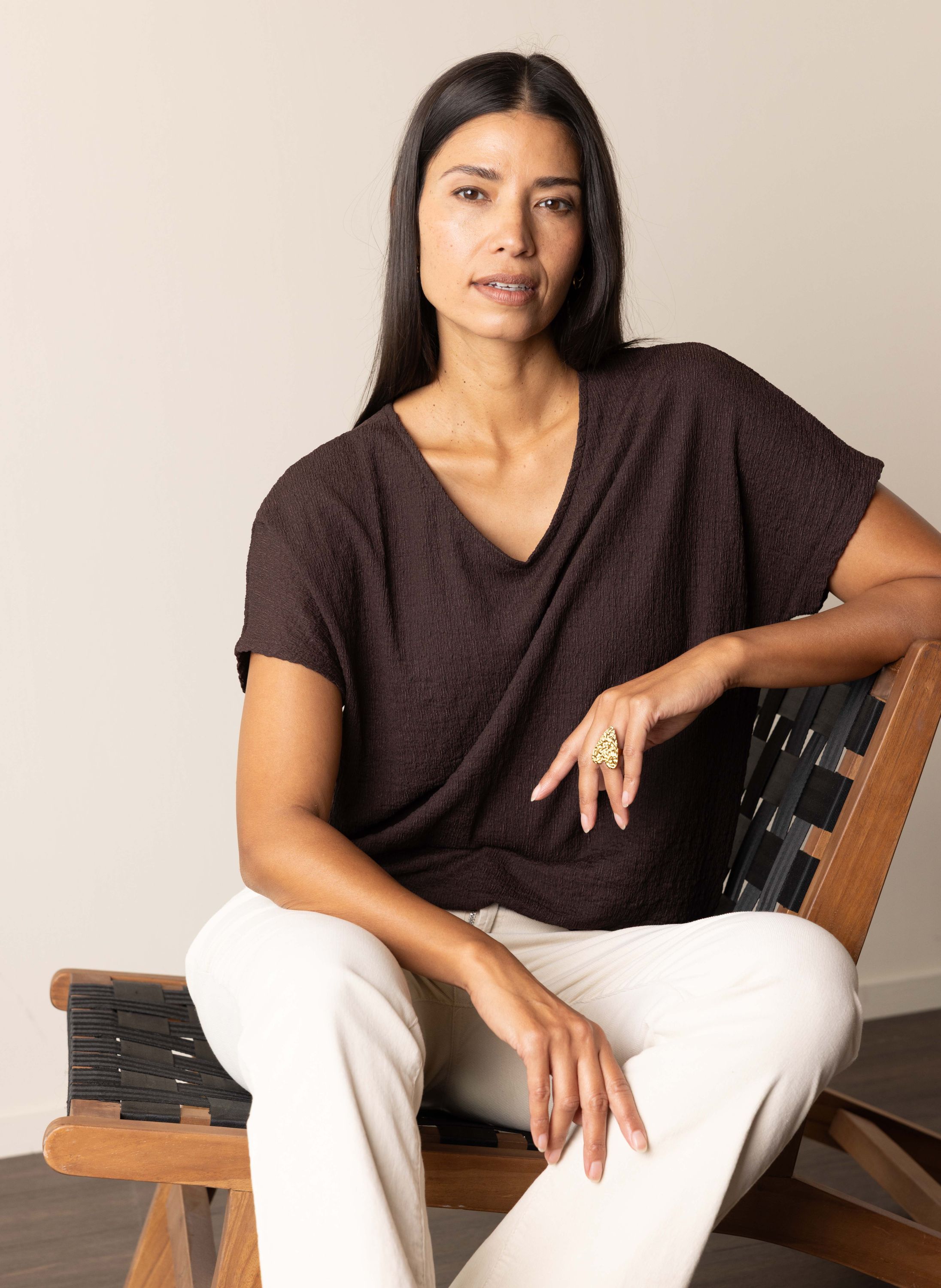 Norah Viv shirt donkerbruin dark brown 213806-299-38