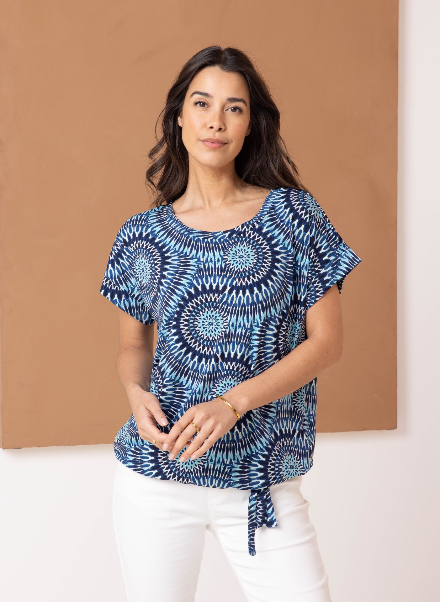 Norah Meerkleurig shirt co-ord blue multicolor 213820-420
