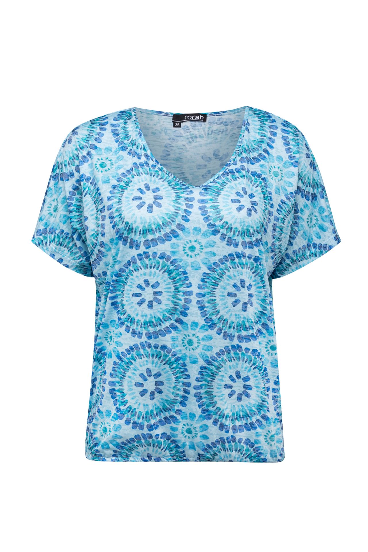 Norah Blauw shirt blue multicolor 213831-420