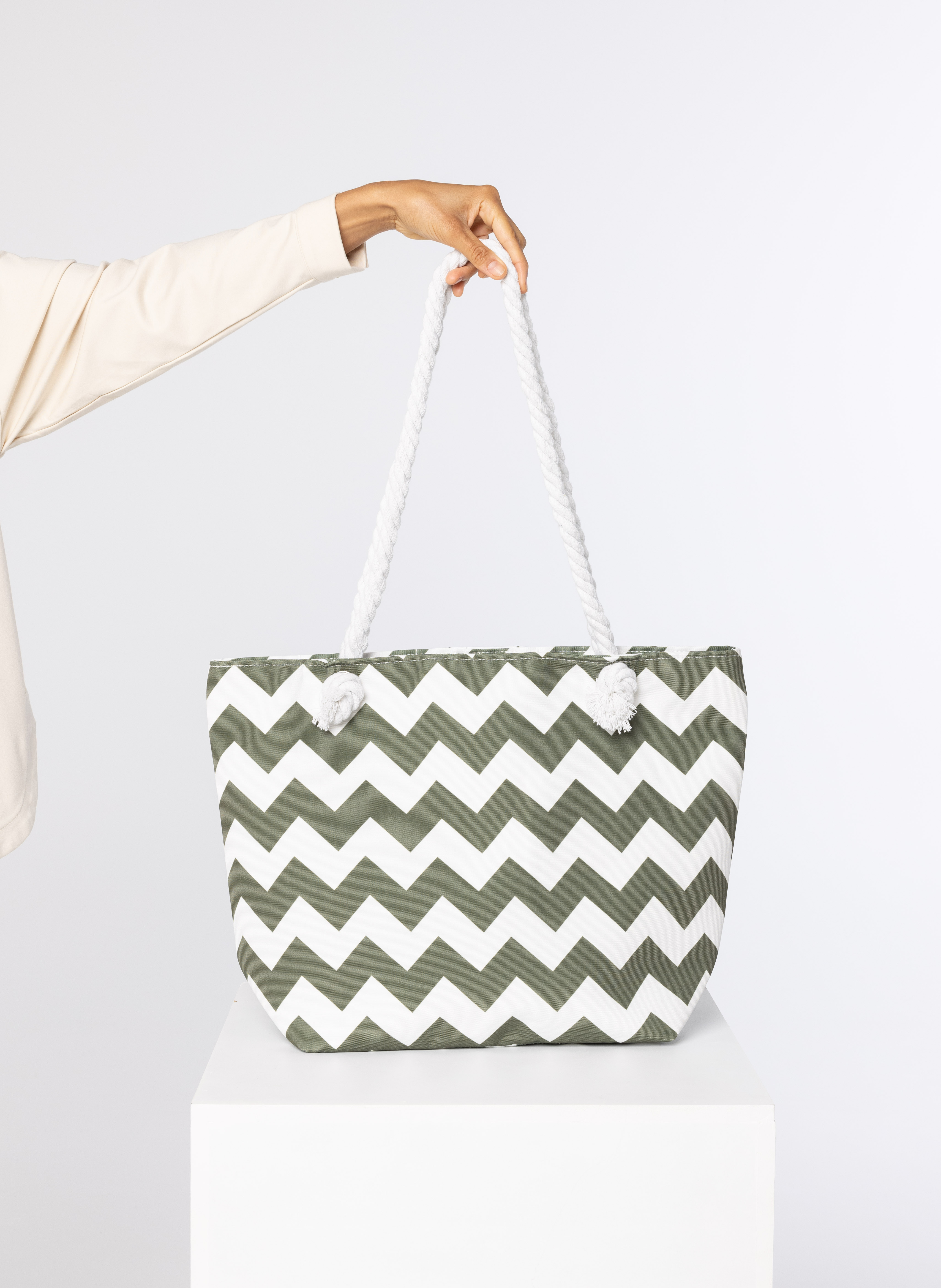 Witte shopper online tas